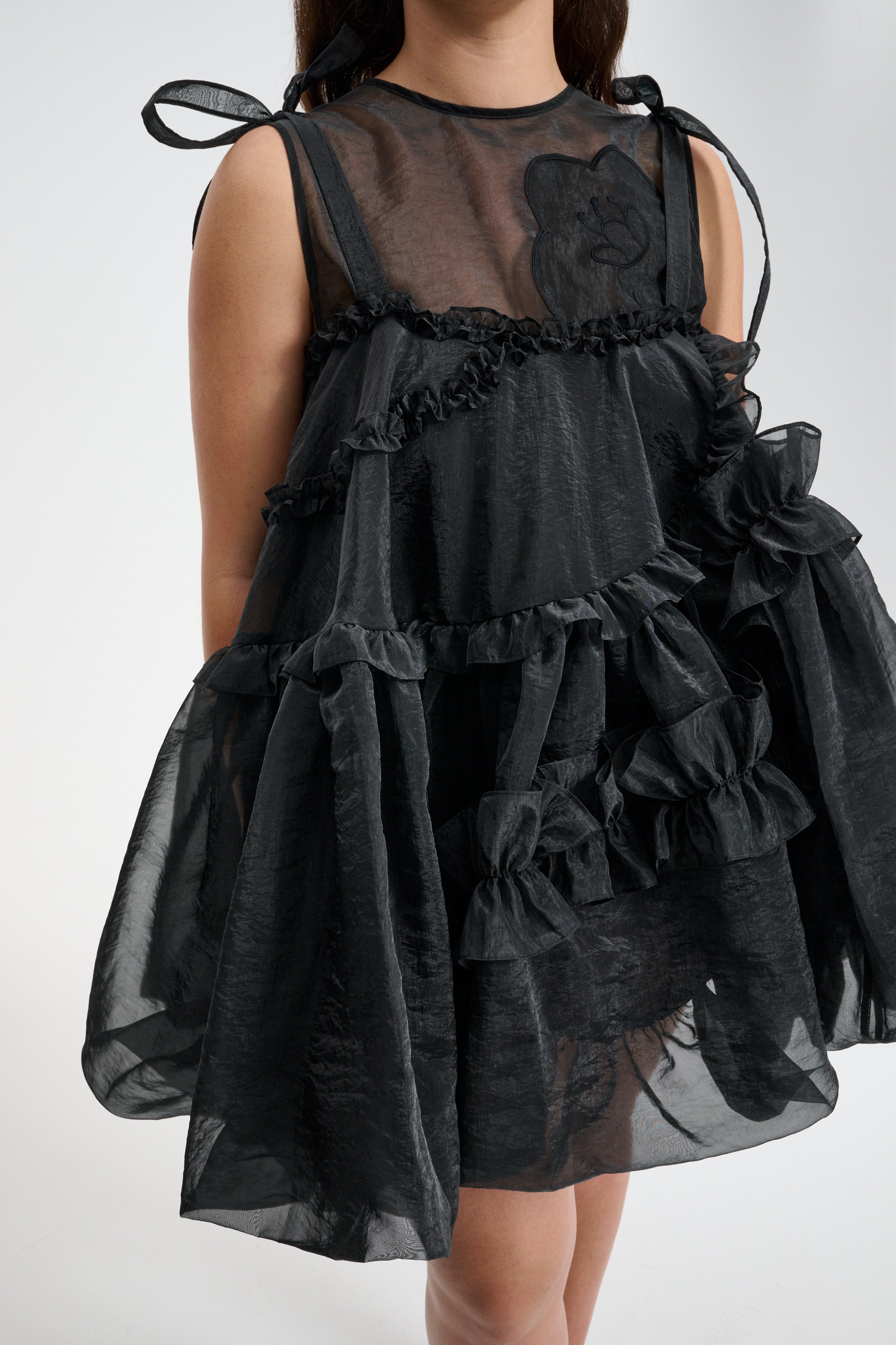 CRISTINA | DRESS LIQUID MYRTIA BLACK