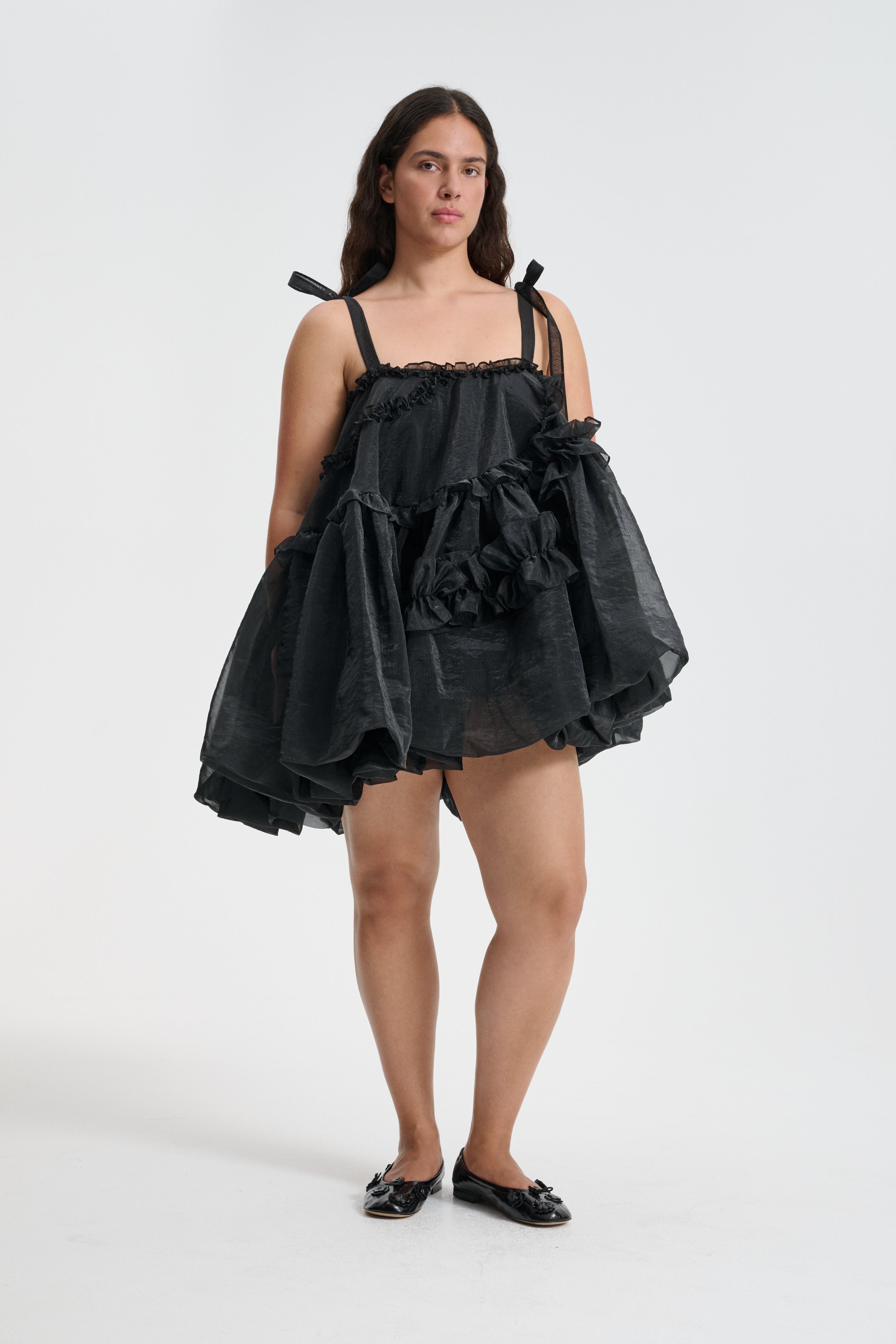 CRISTINA | DRESS LIQUID MYRTIA BLACK