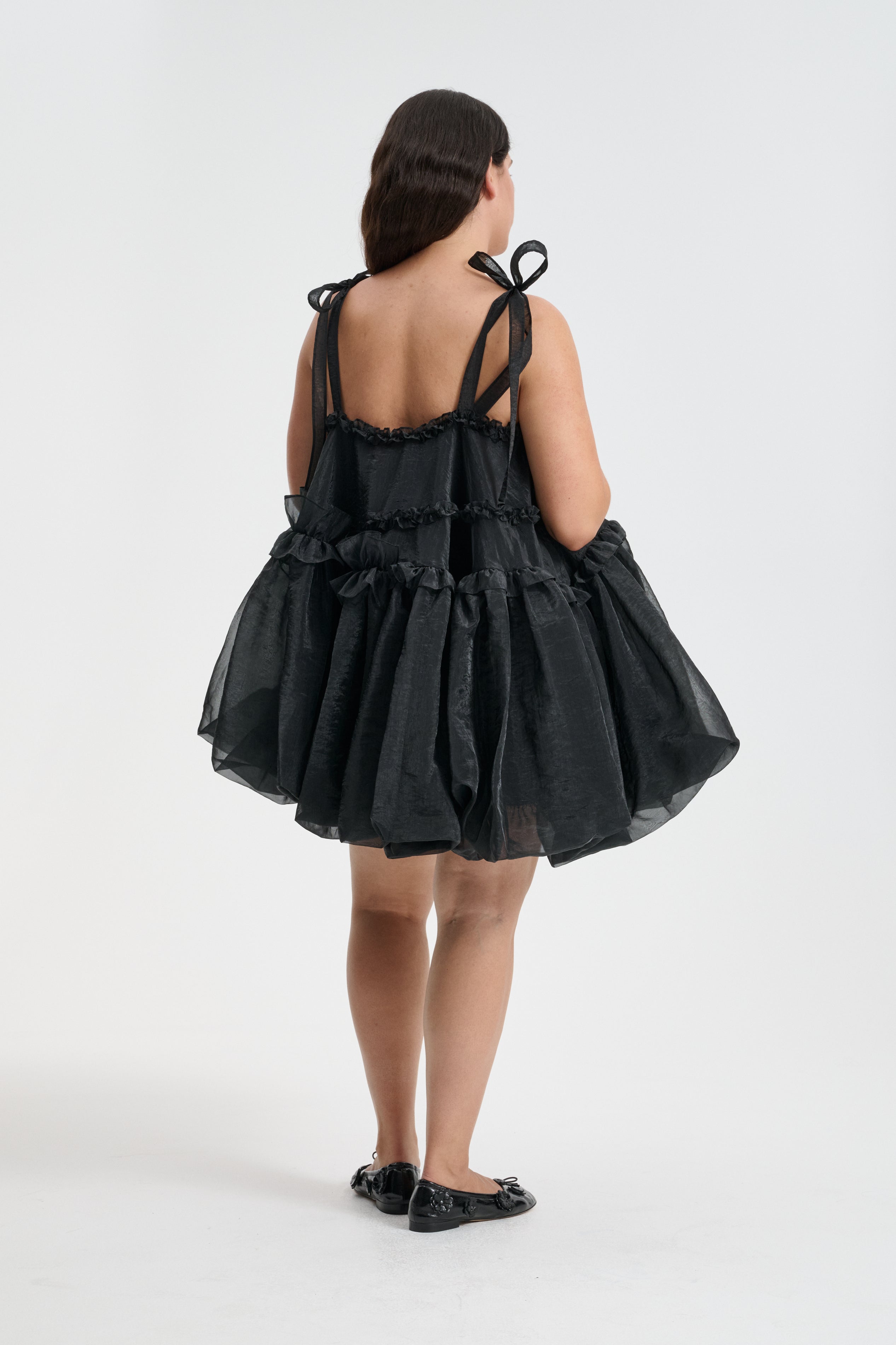 CRISTINA | DRESS LIQUID MYRTIA BLACK