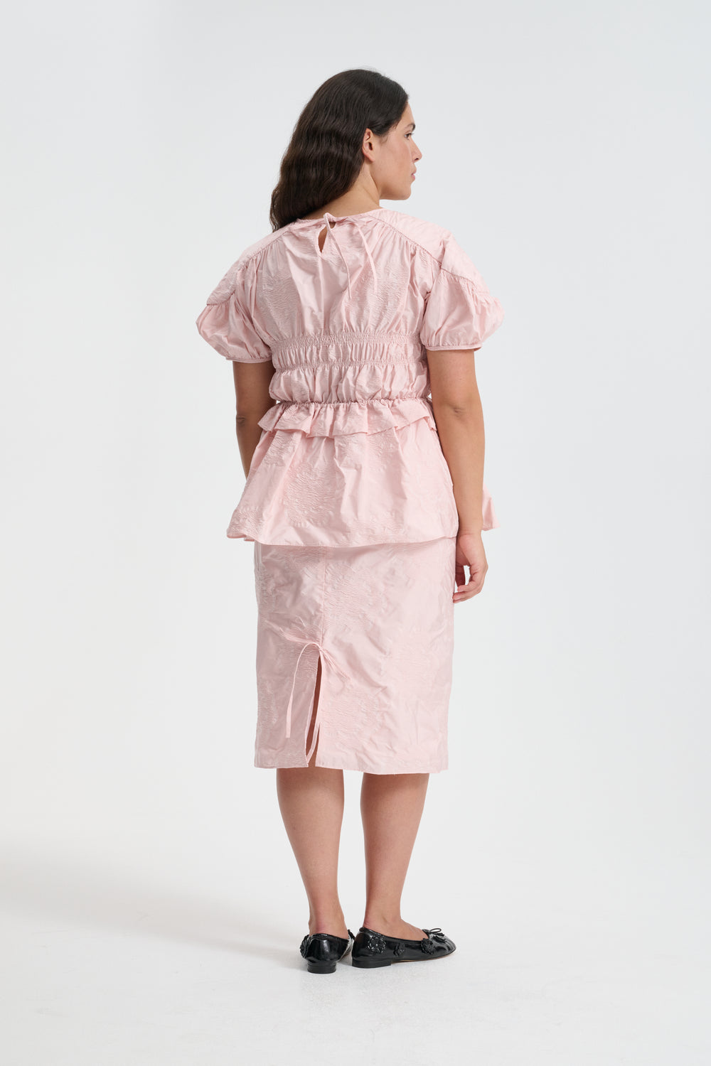 ALLEGRA | SKIRT BORUS JACQUARD BLUSH PINK