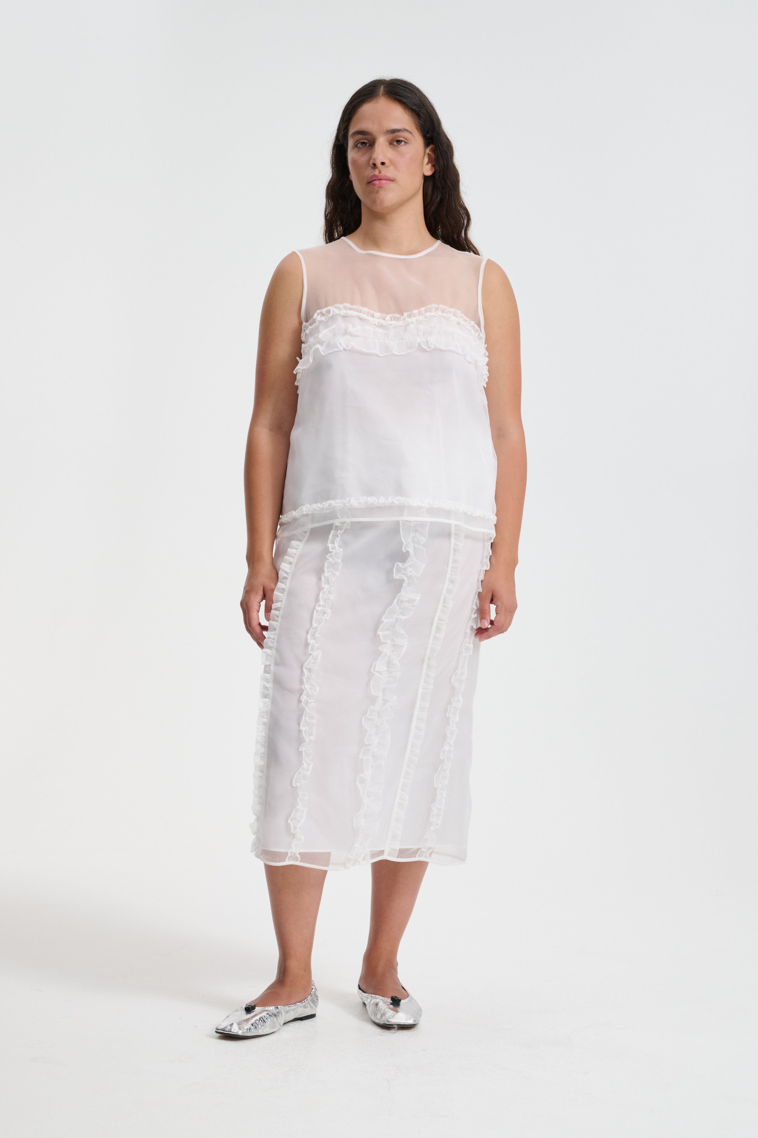 ORIETTA | TOP ORGANZA WHITE NONA
