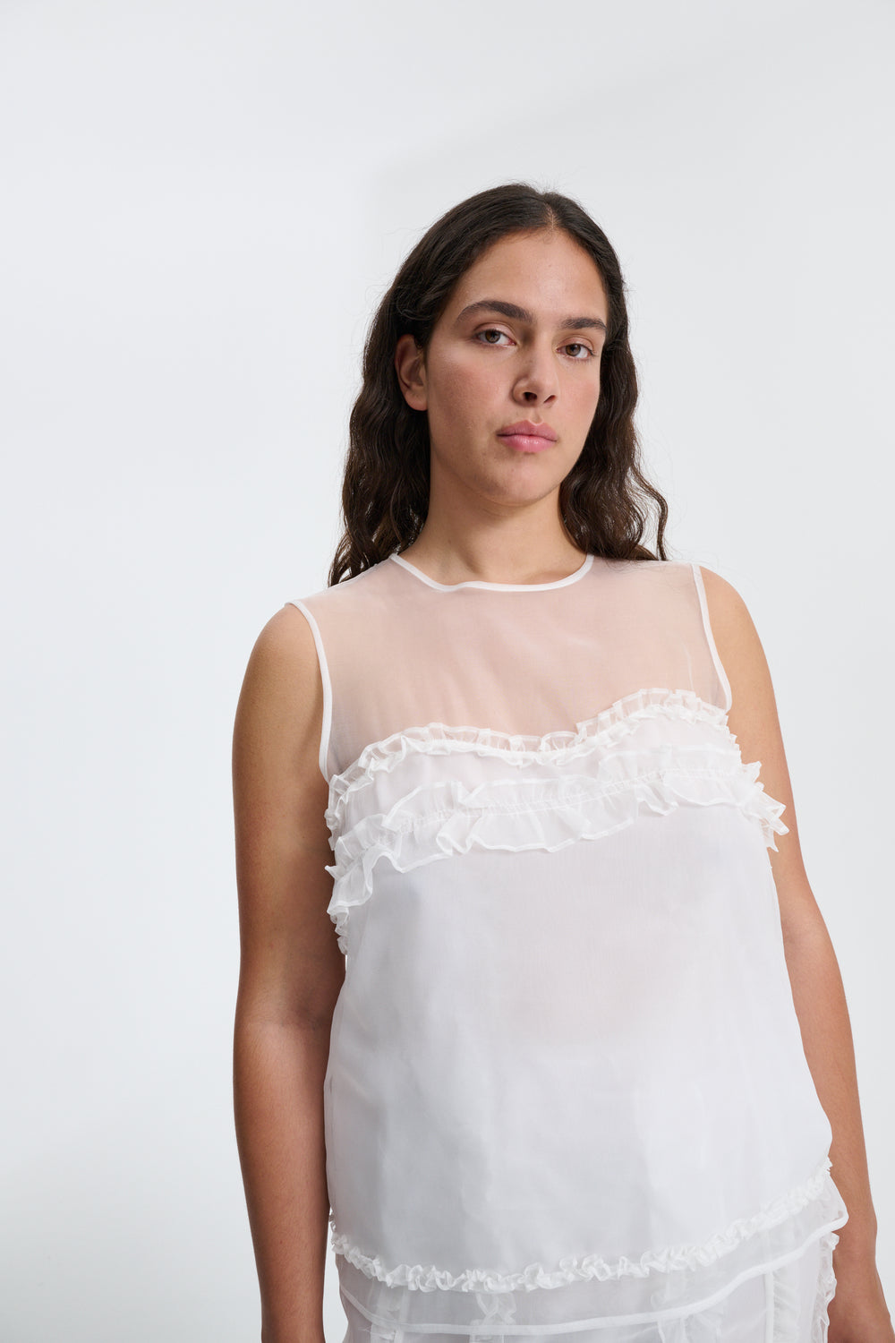 ORIETTA | TOP ORGANZA WHITE NONA