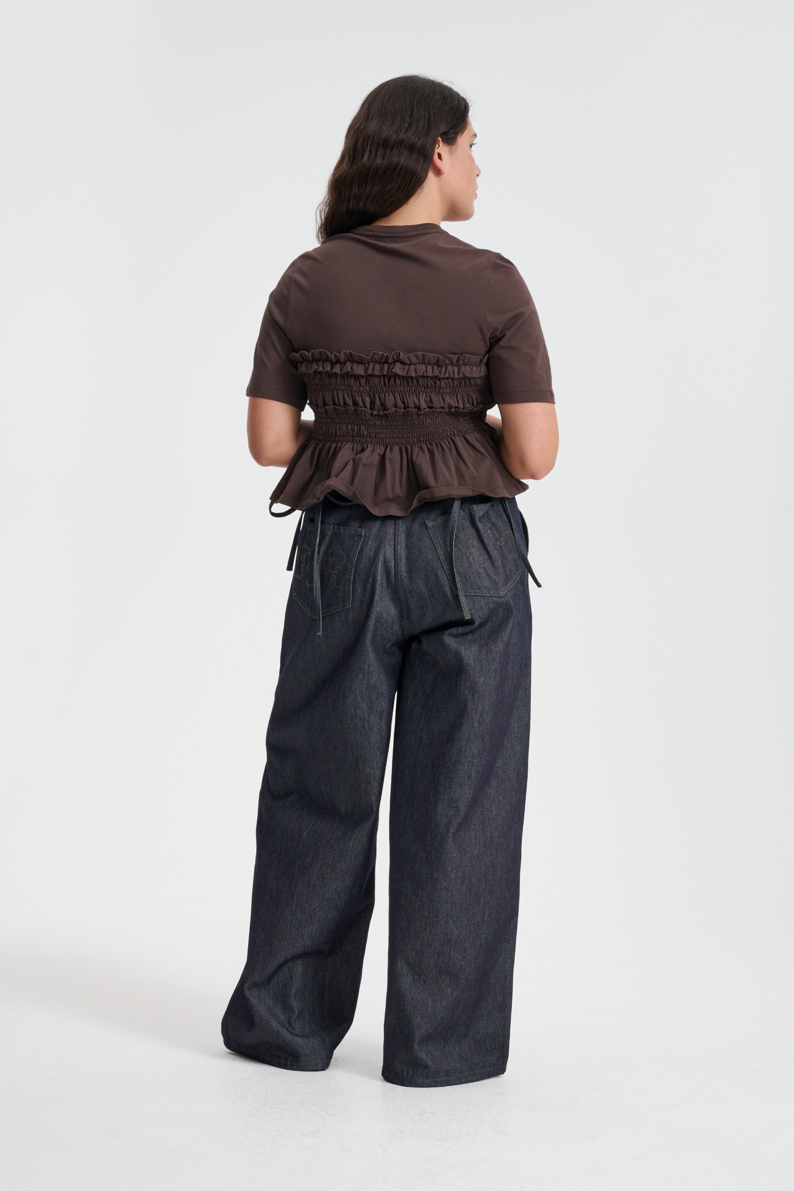 VILDE | T-SHIRT JERSEY BROWN