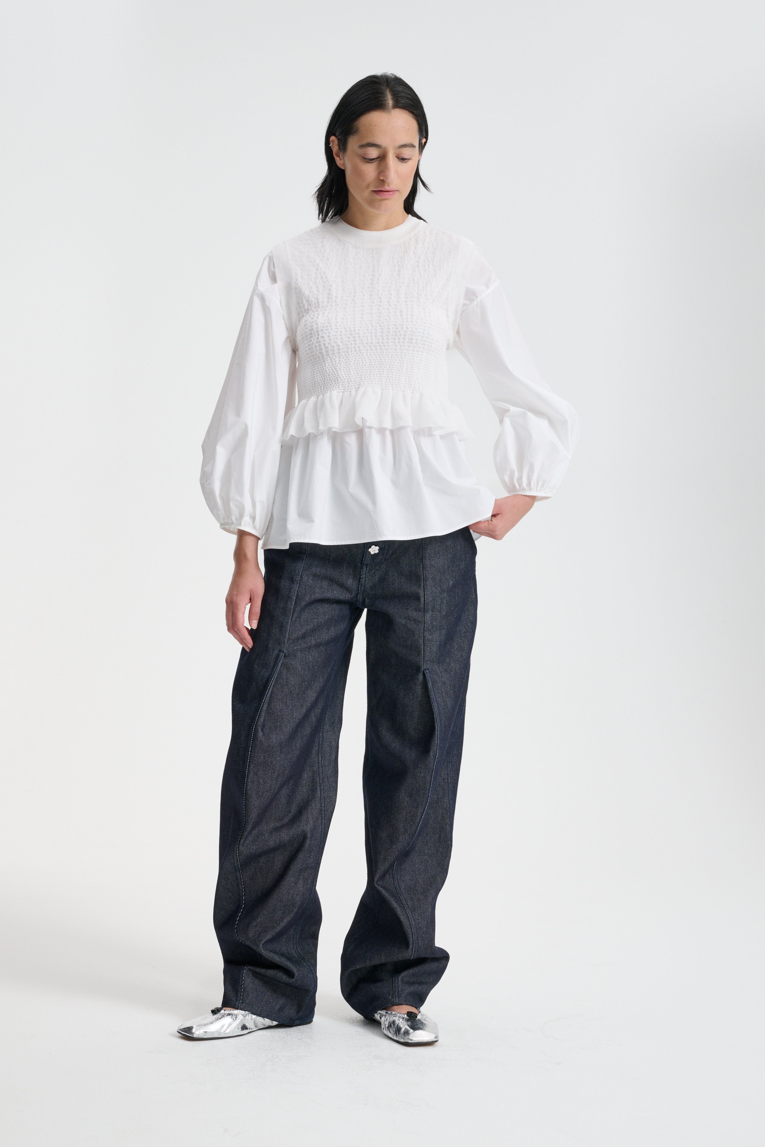 CBCELIA | VEST SHEER SUMMER KNIT WHITE