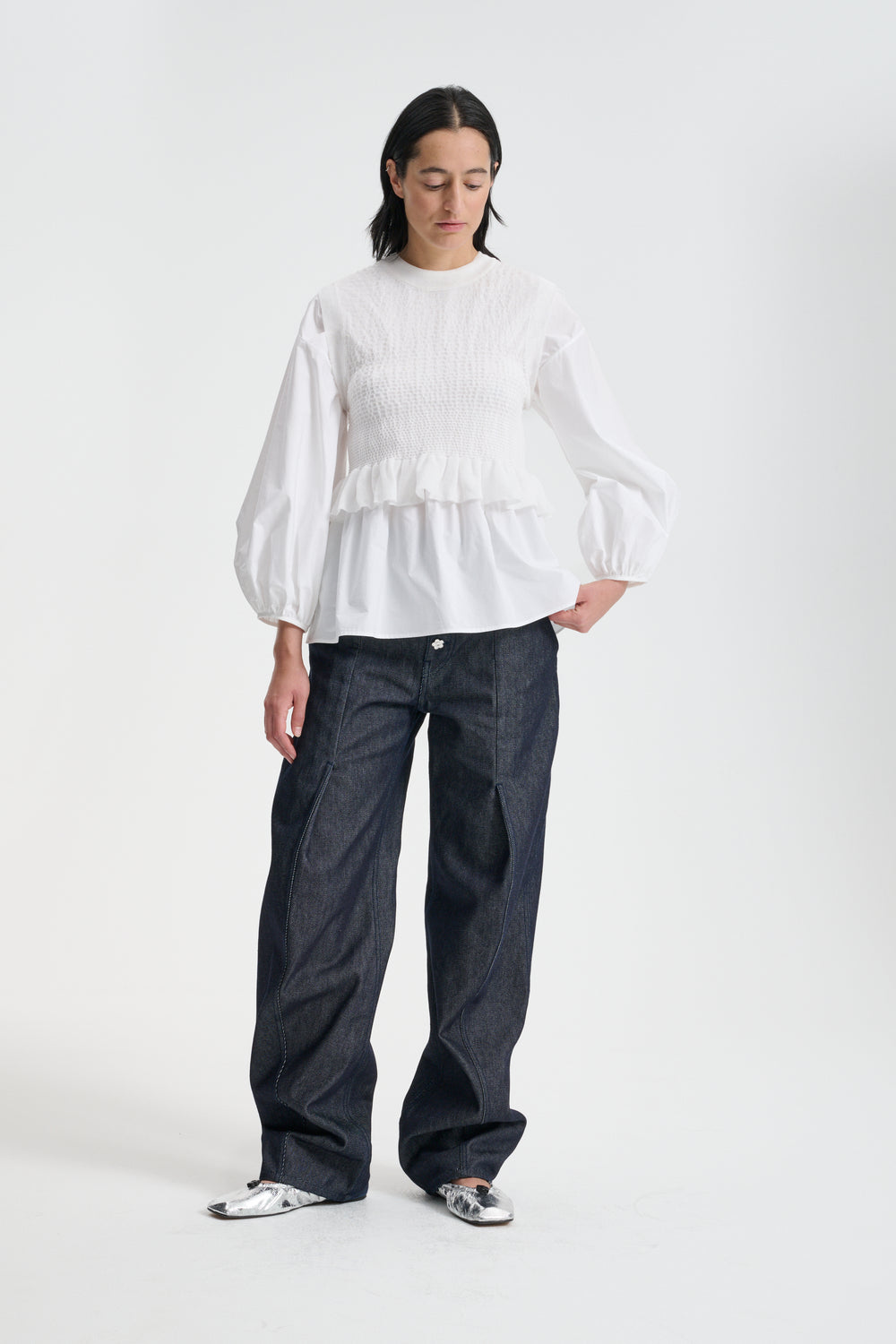 CBCELIA | VEST SHEER SUMMER KNIT WHITE
