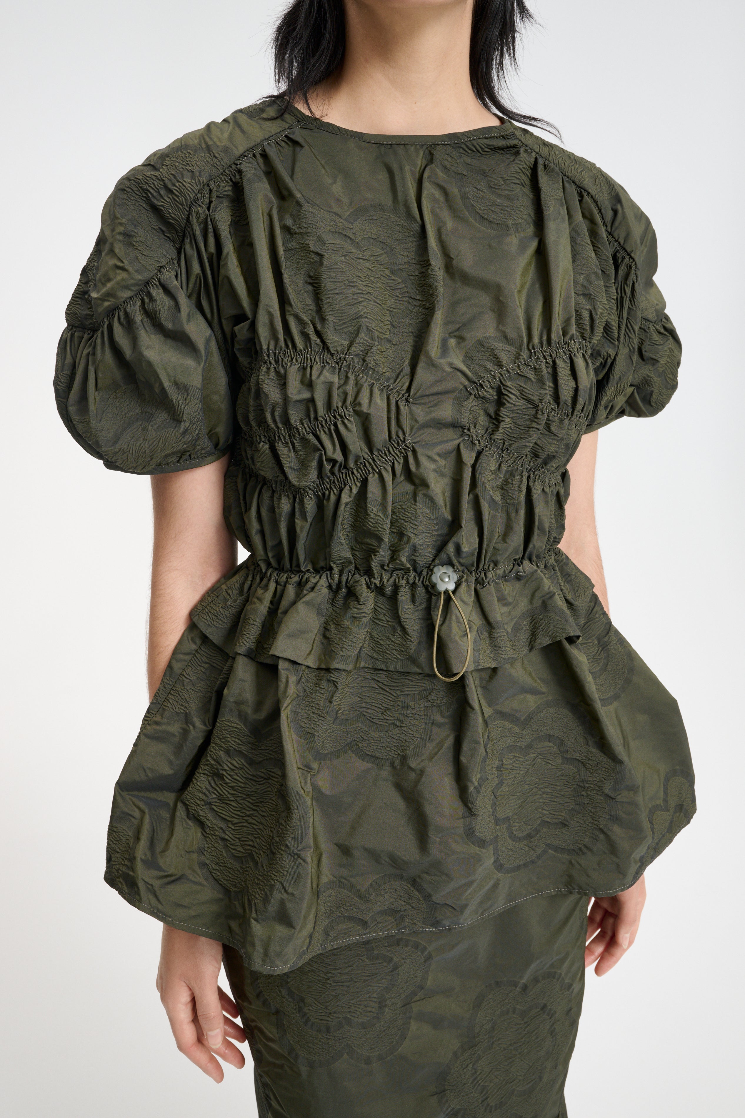BROOKLYN | TOP BORUS JACQUARD OLIVE