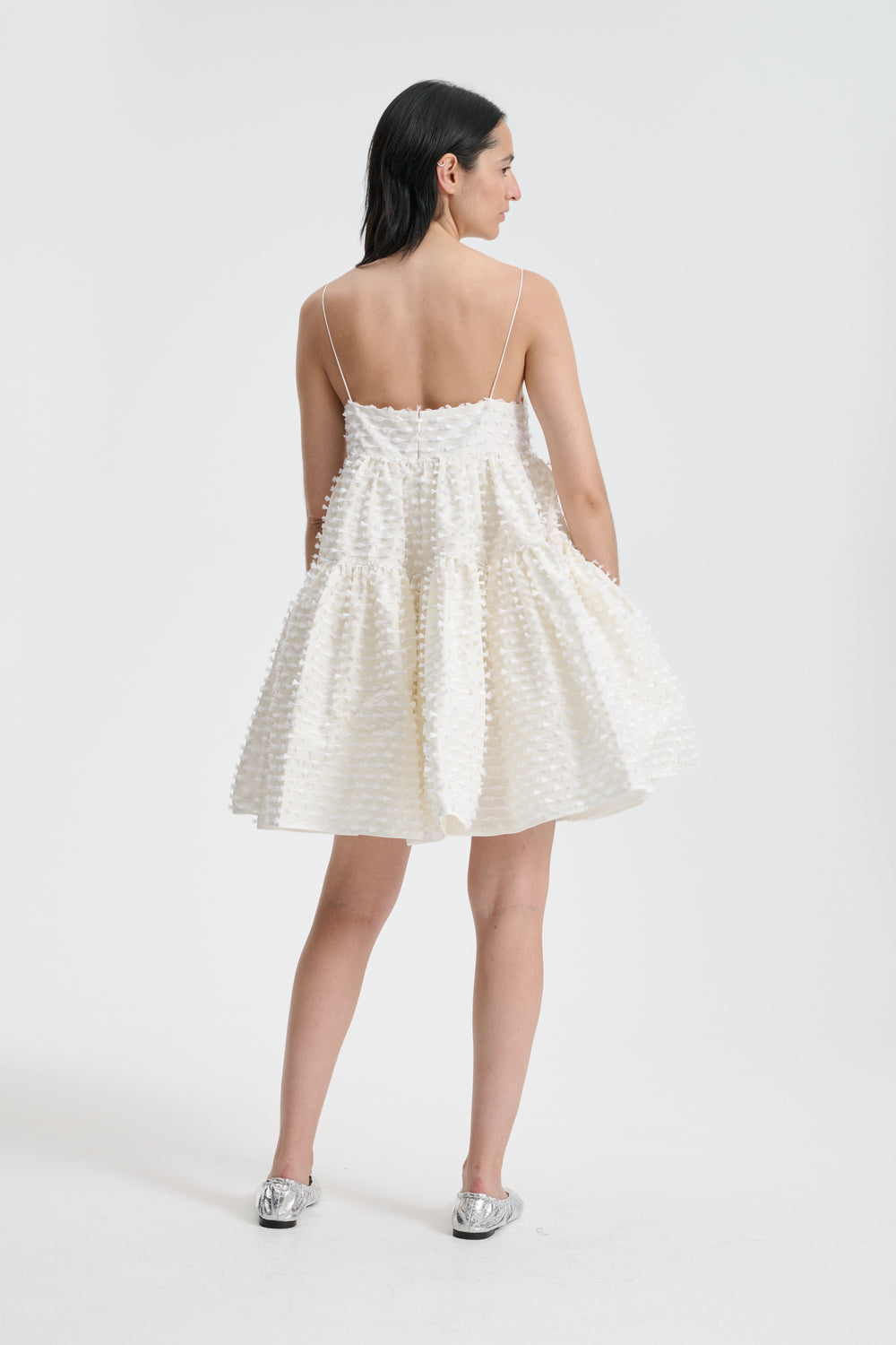 OBERRA | DRESS FIAMMA FIL-COUPÉ WHITE