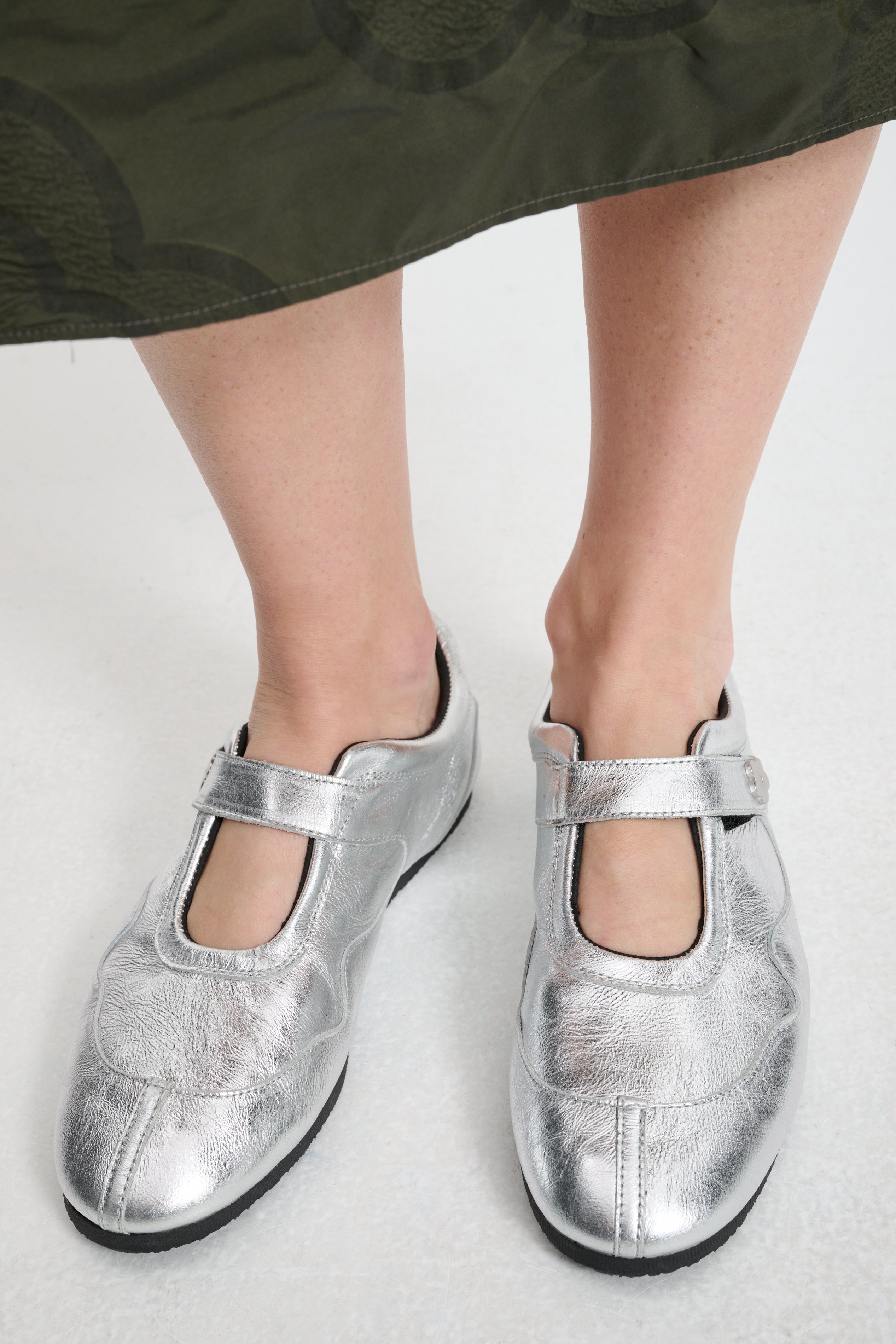 CBCOSMO | SNEAKERS TEXTURED LEATHER SILVER