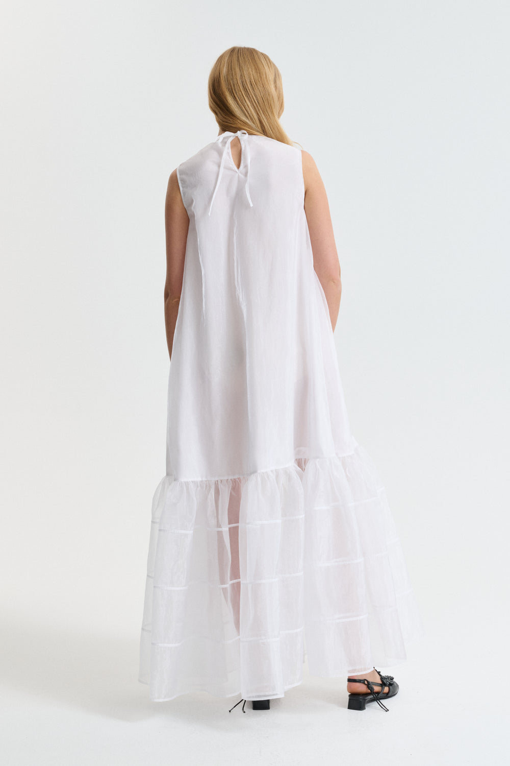 CBDOLLY | GOWN LIQUID MYRTIA WHITE