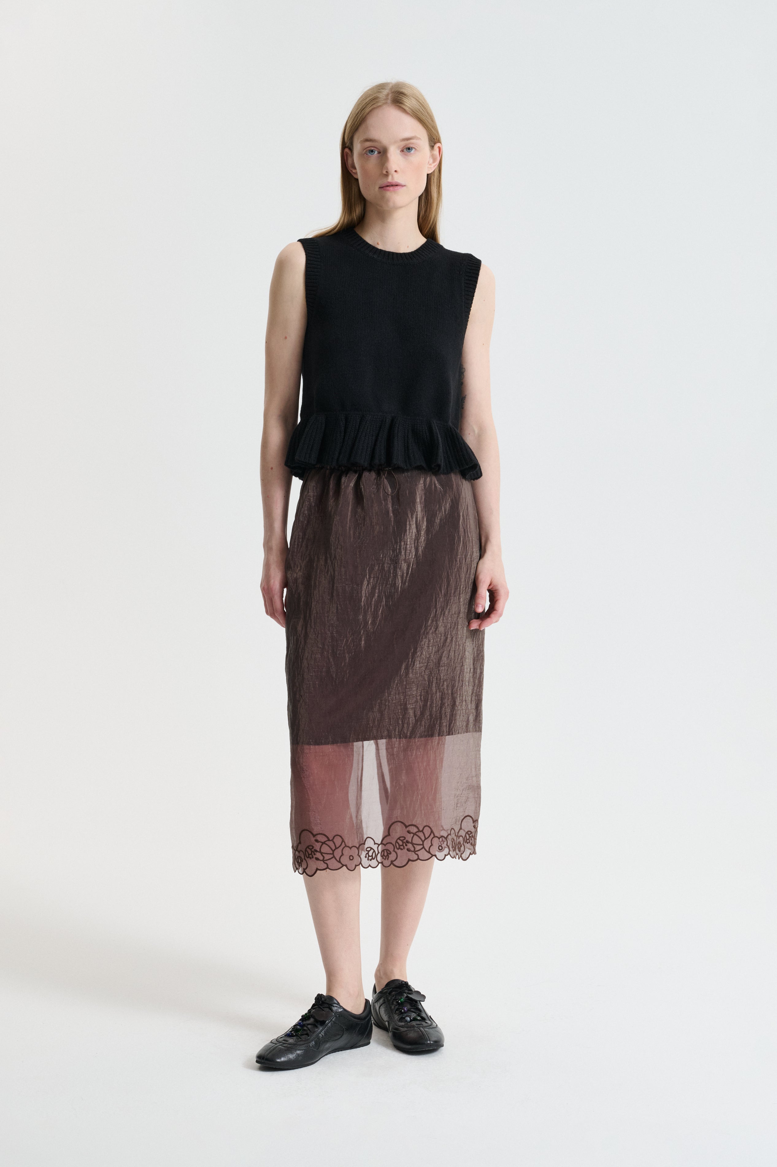 BRIA | SKIRT LIQUID MYRTIA BROWN