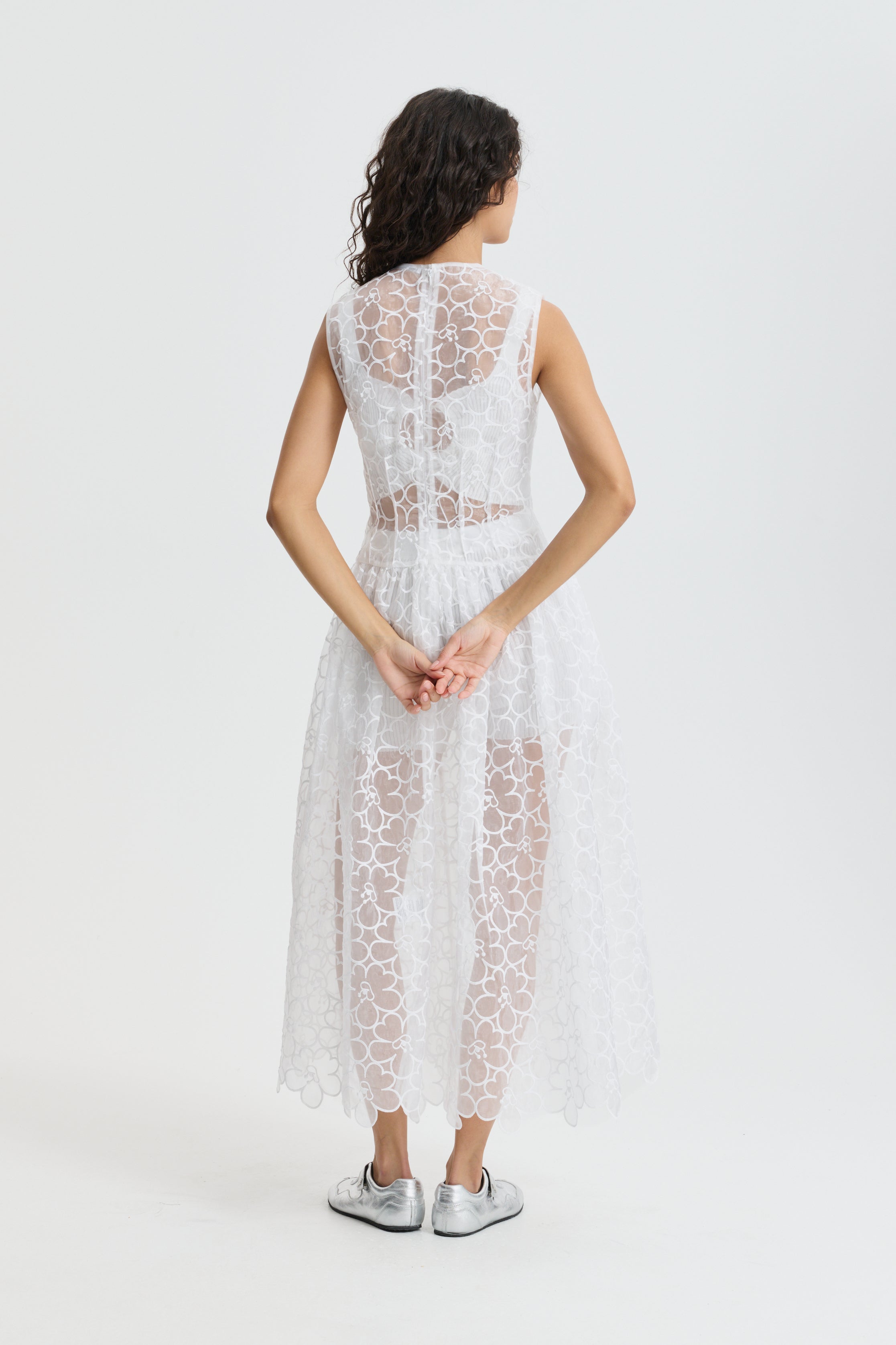 CBCATE | DRESS FELICIA EMBROIDERY WHITE