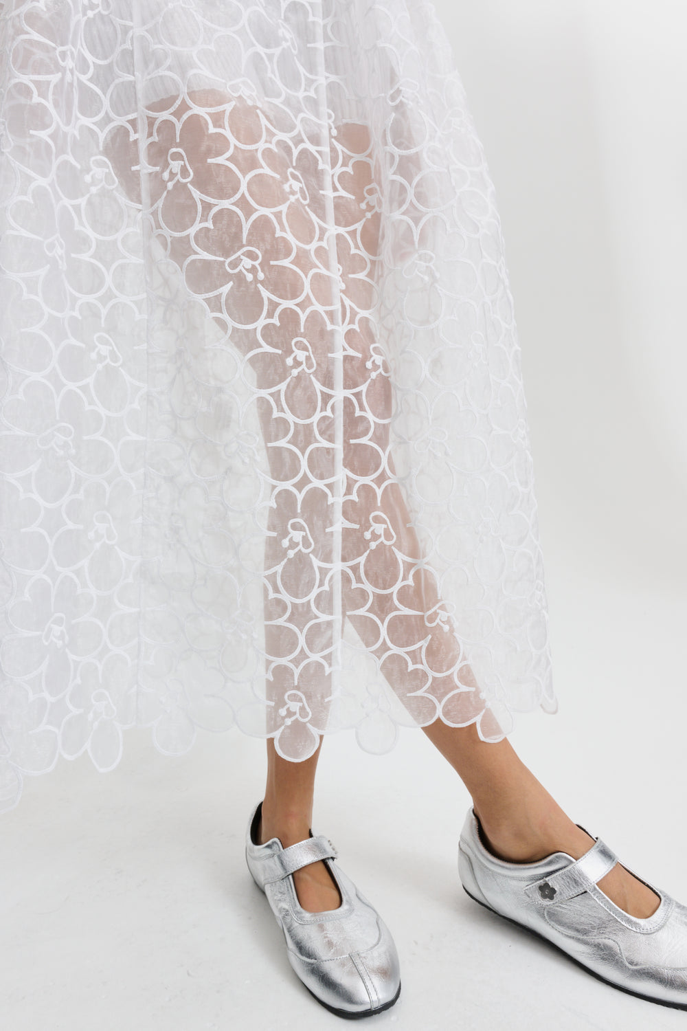 CBCATE | DRESS FELICIA EMBROIDERY WHITE
