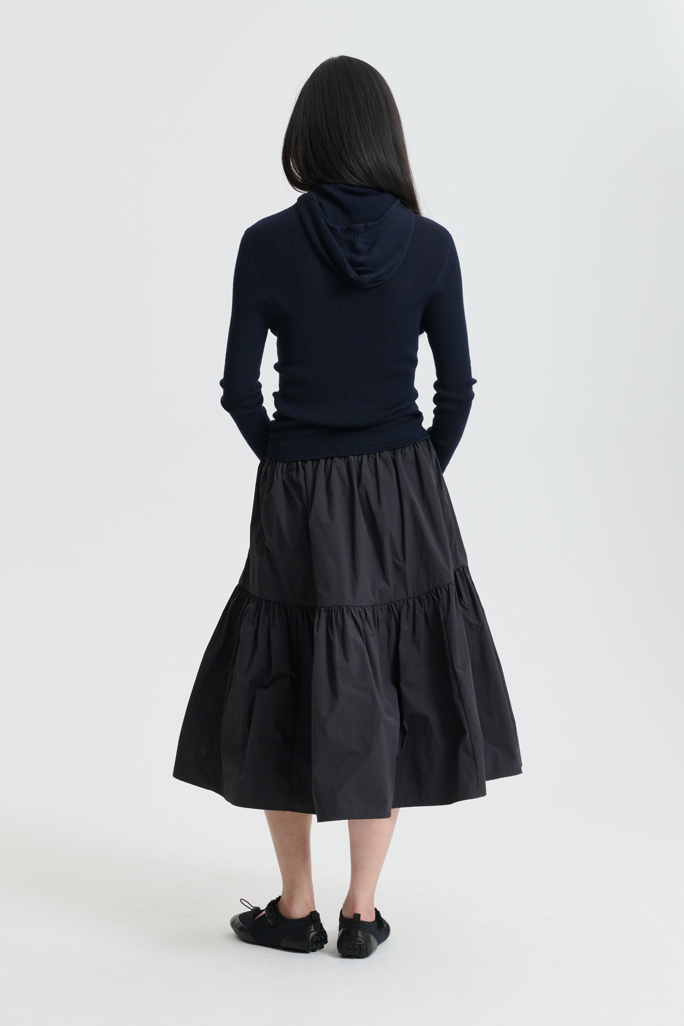 CBCAI | SKIRT CRISP RIPSTOP BLACK