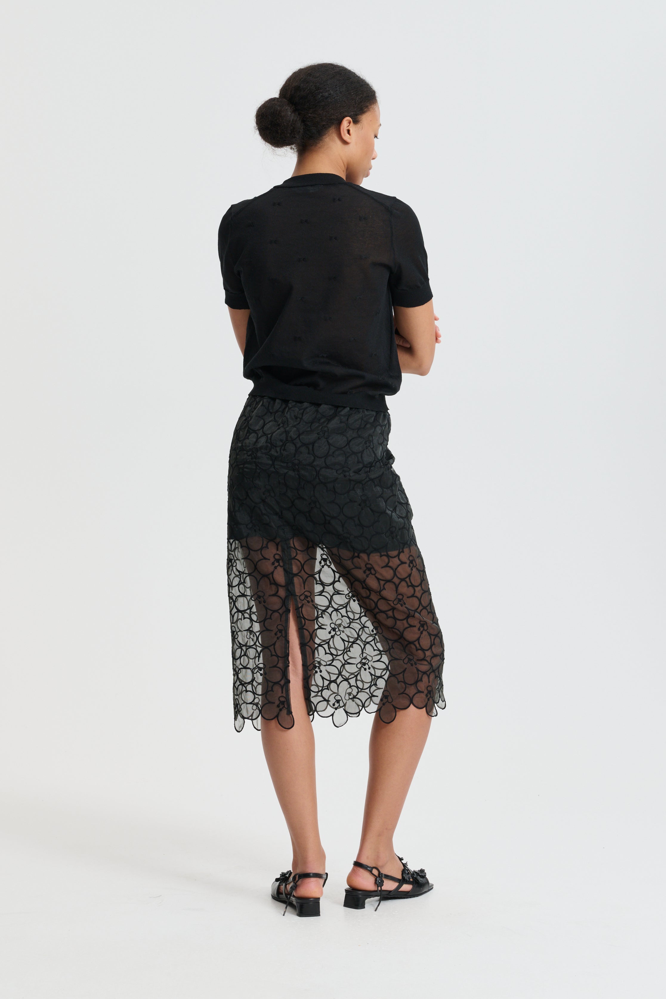 CBBRIA | SKIRT FELICIA EMBROIDERY BLACK