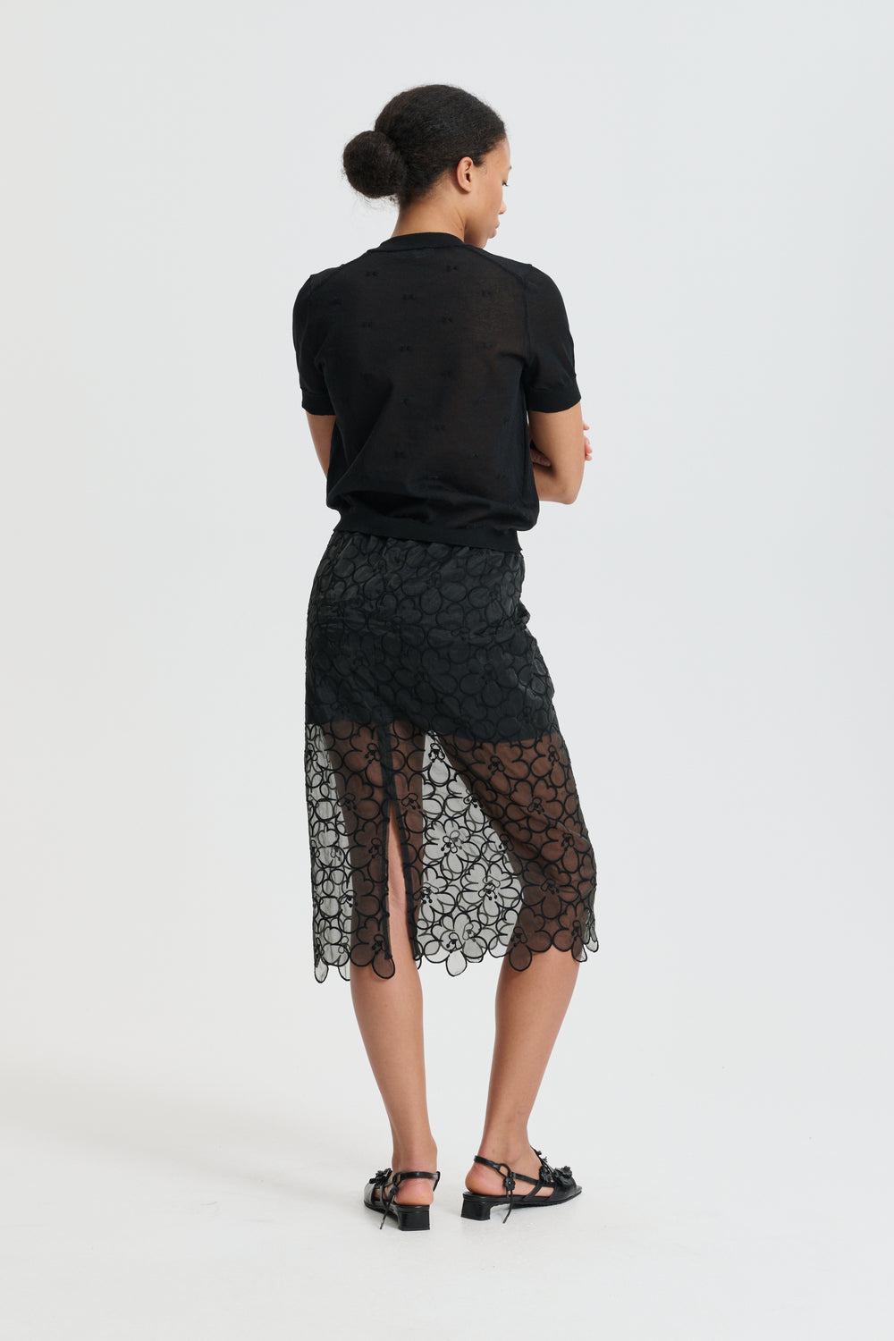 CBBRIA | SKIRT FELICIA EMBROIDERY BLACK
