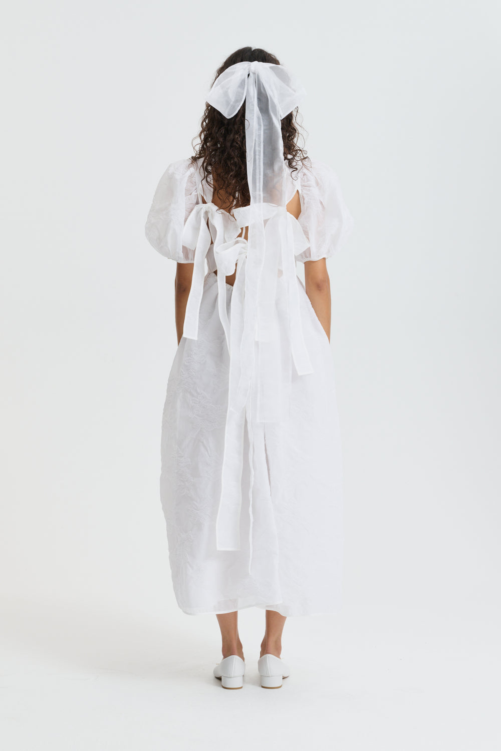 CBULANI | DRESS PAPILLON MATELASSÉ WHITE BRIDAL