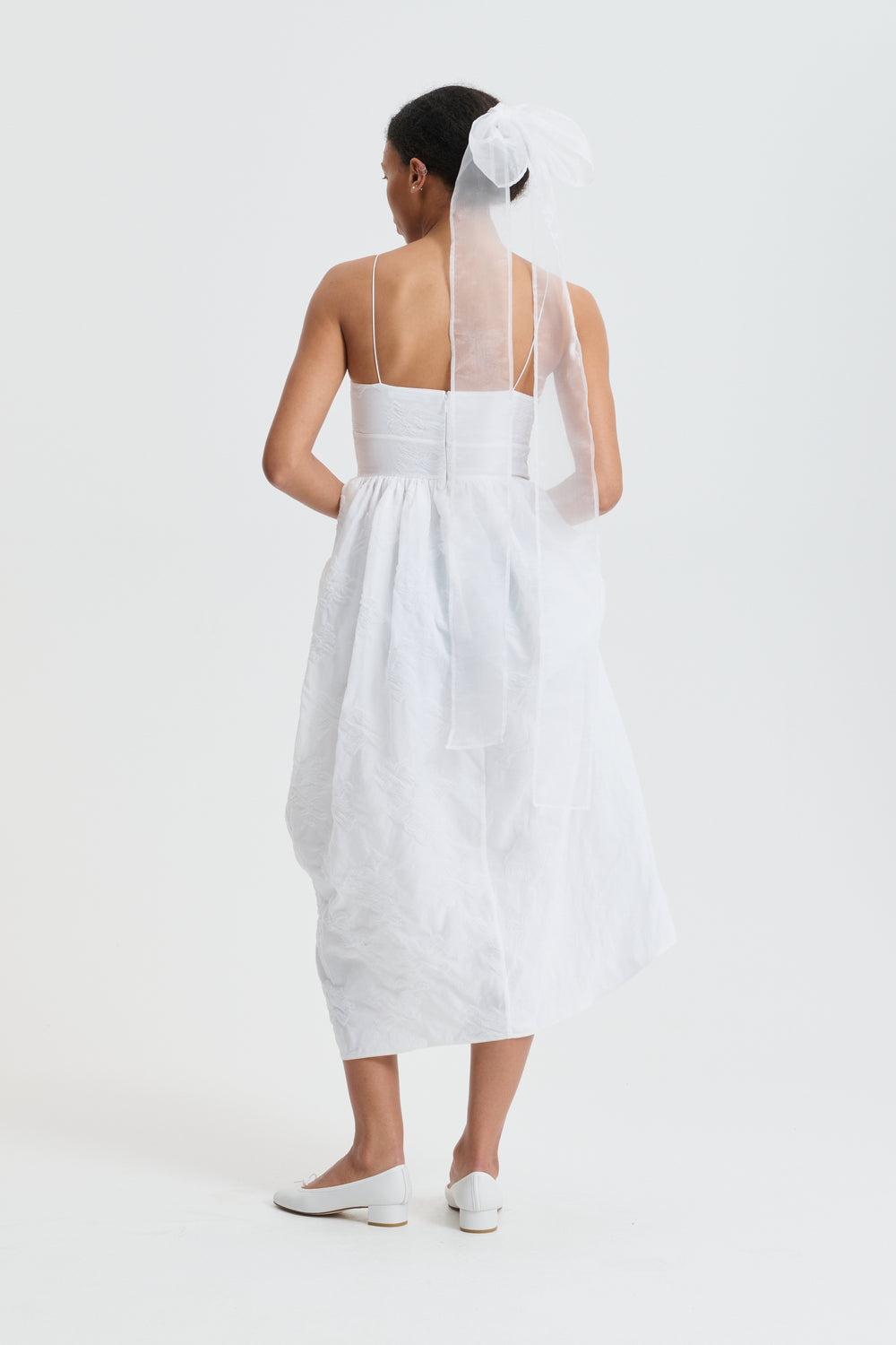 CBFEO | DRESS PAPILLON MATELASSÉ WHITE BRIDAL