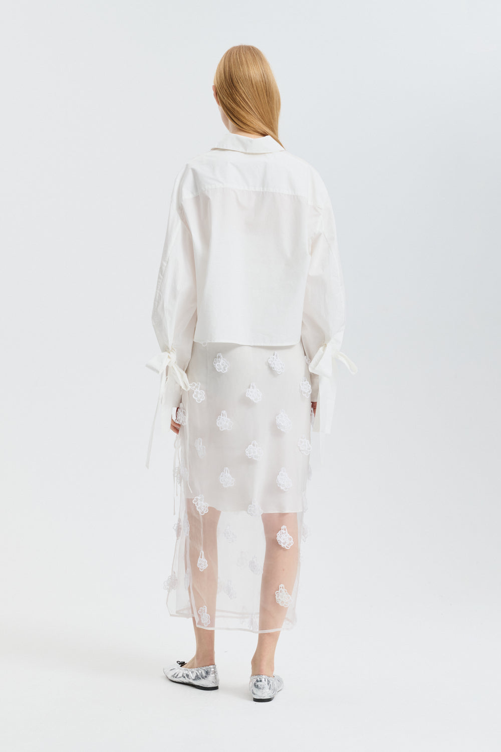 APRIL | SKIRT KIRI EMBROIDERY WHITE