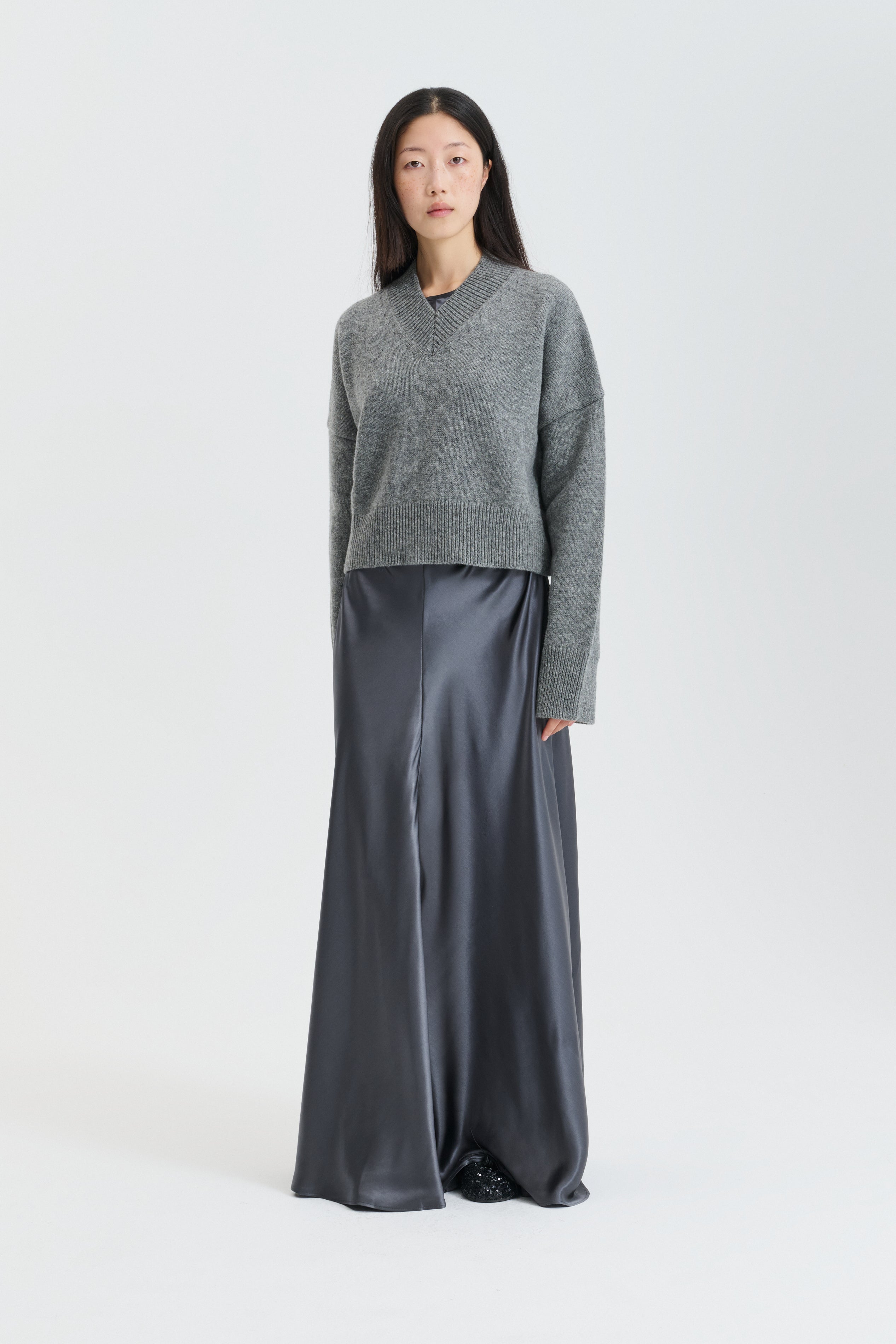 CBFENNE | JUMPER WINTER LAMBSWOOL GREY MELANGE