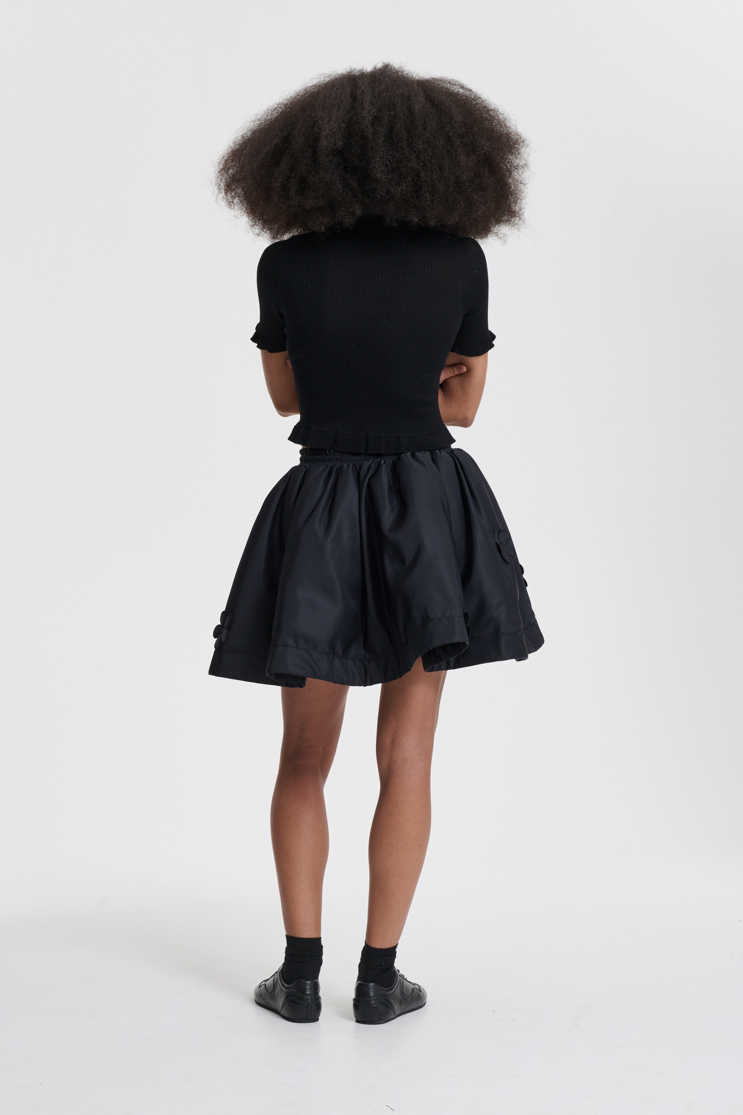 BRUNELLA | SKIRT NYLON BLACK