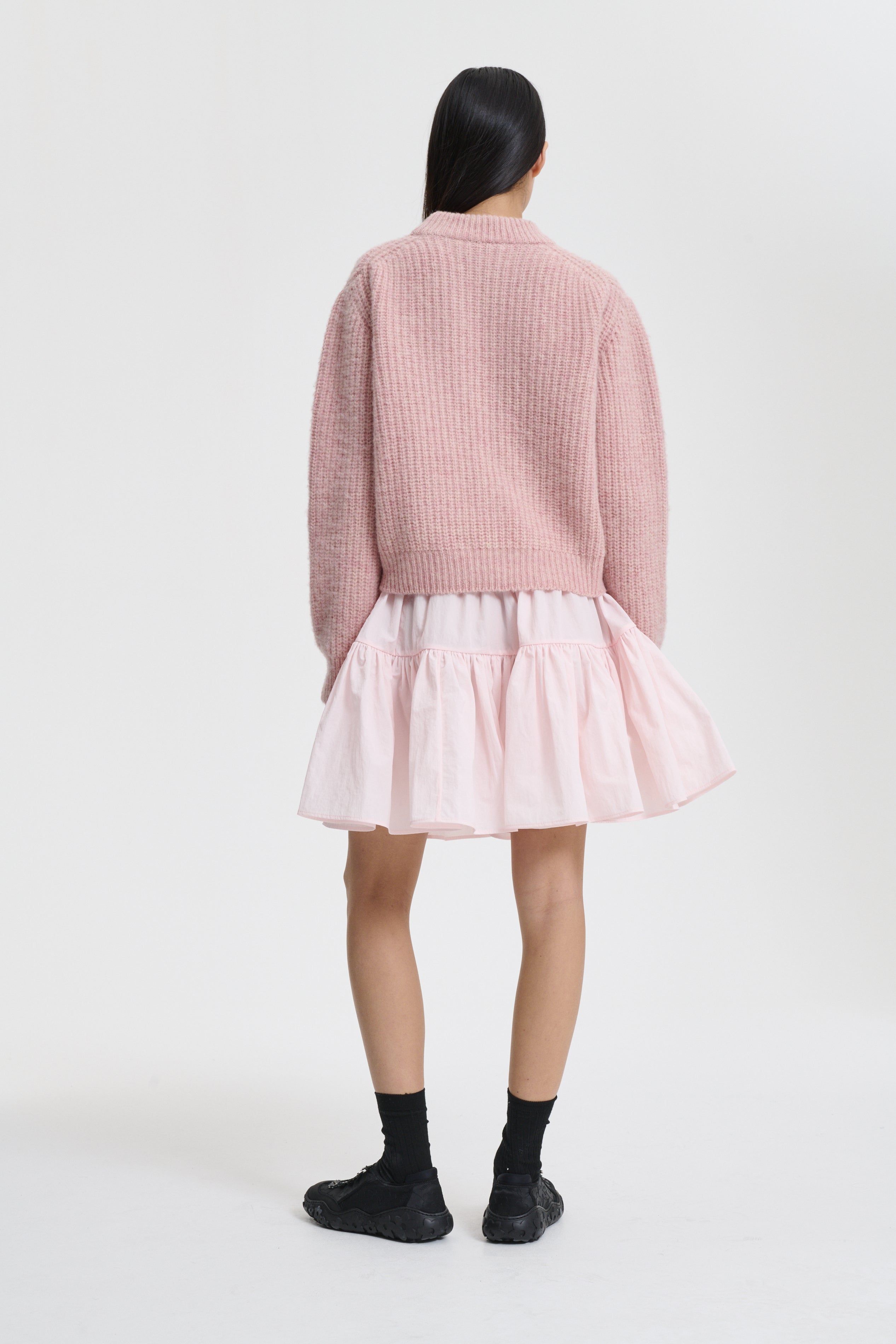 BEGA | PULLOVER FISHERMAN KNIT SOFT PINK