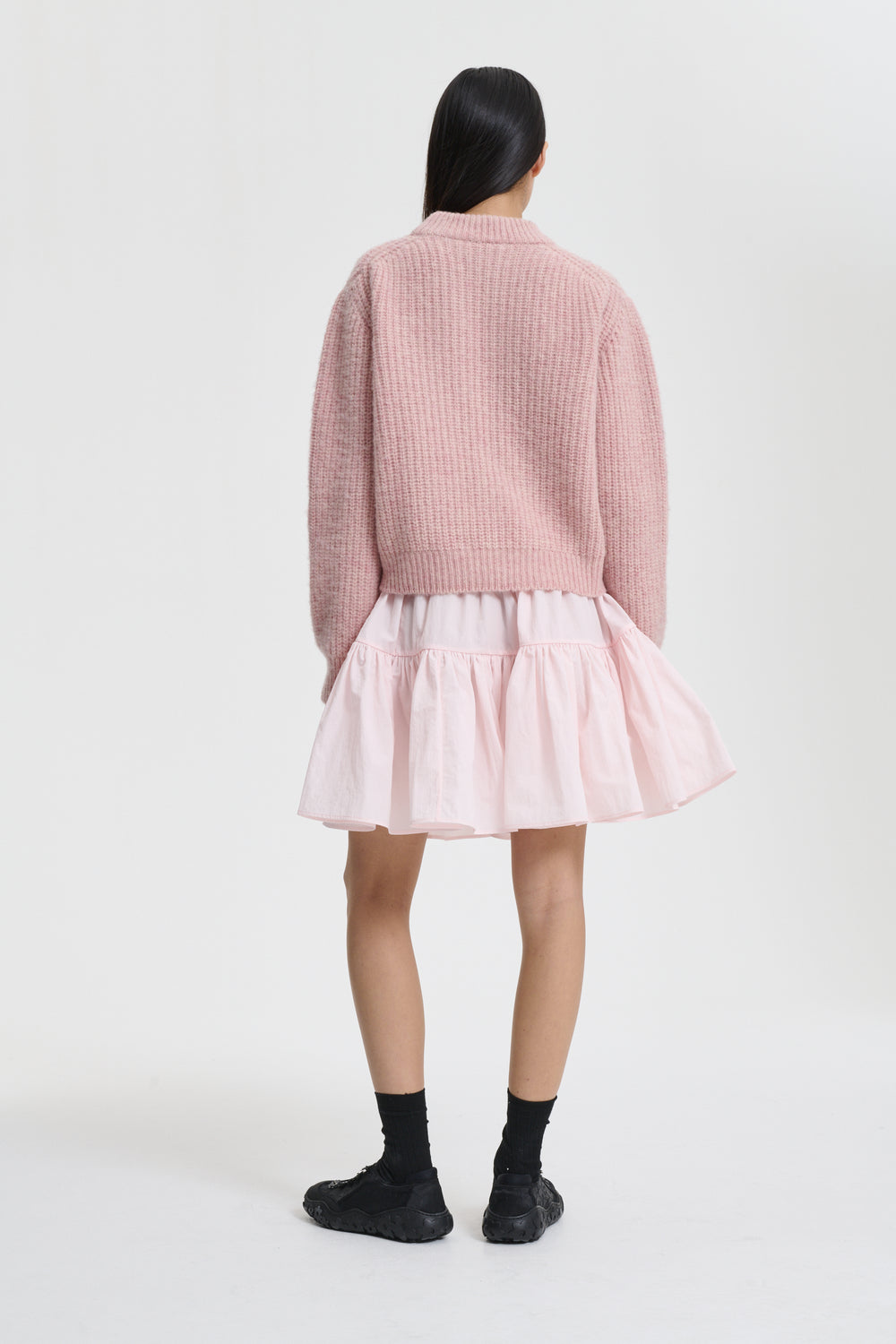 BEGA | PULLOVER FISHERMAN KNIT SOFT PINK