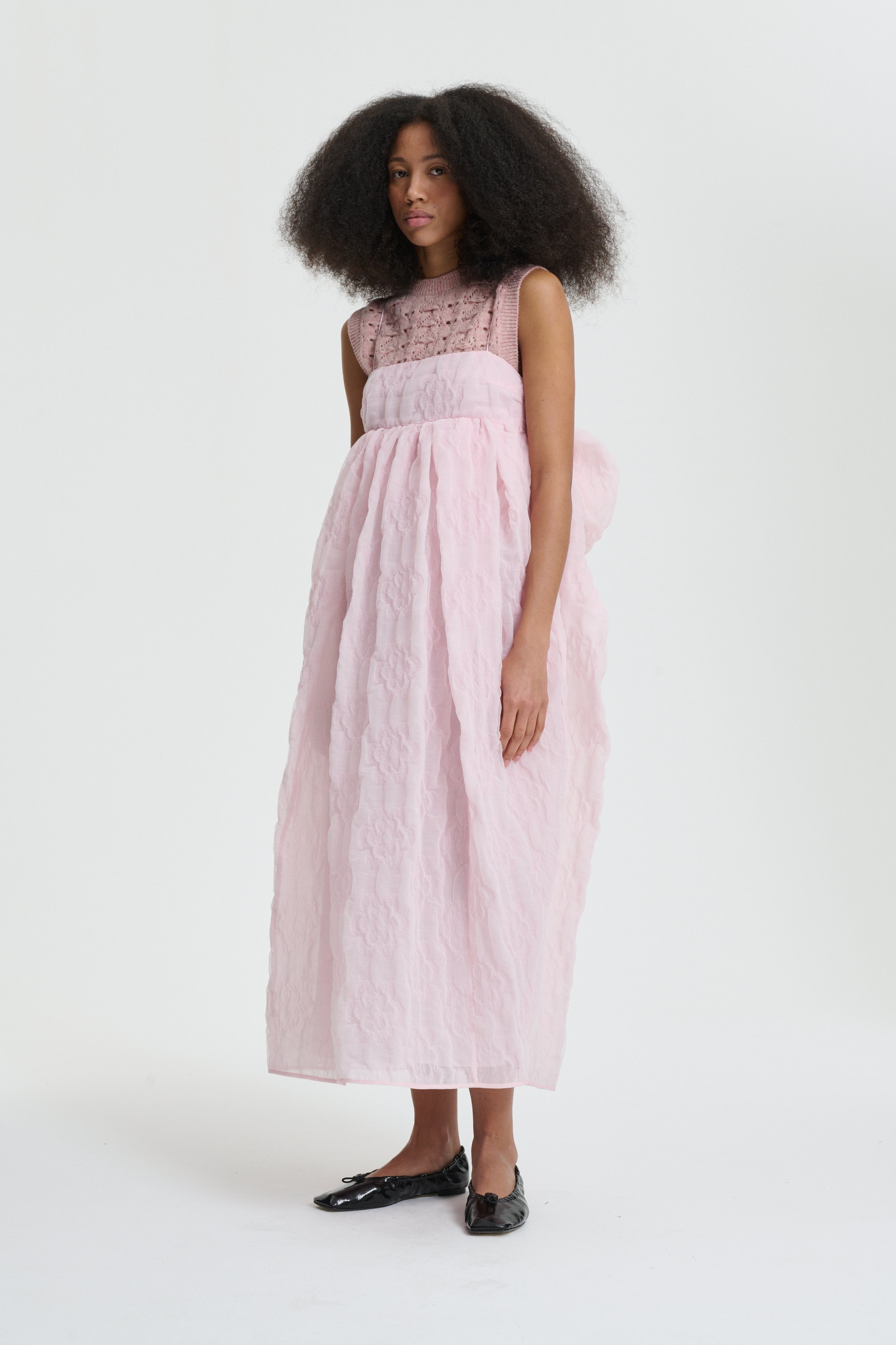 VILMA | DRESS AVENS MATELASSÉ PINK