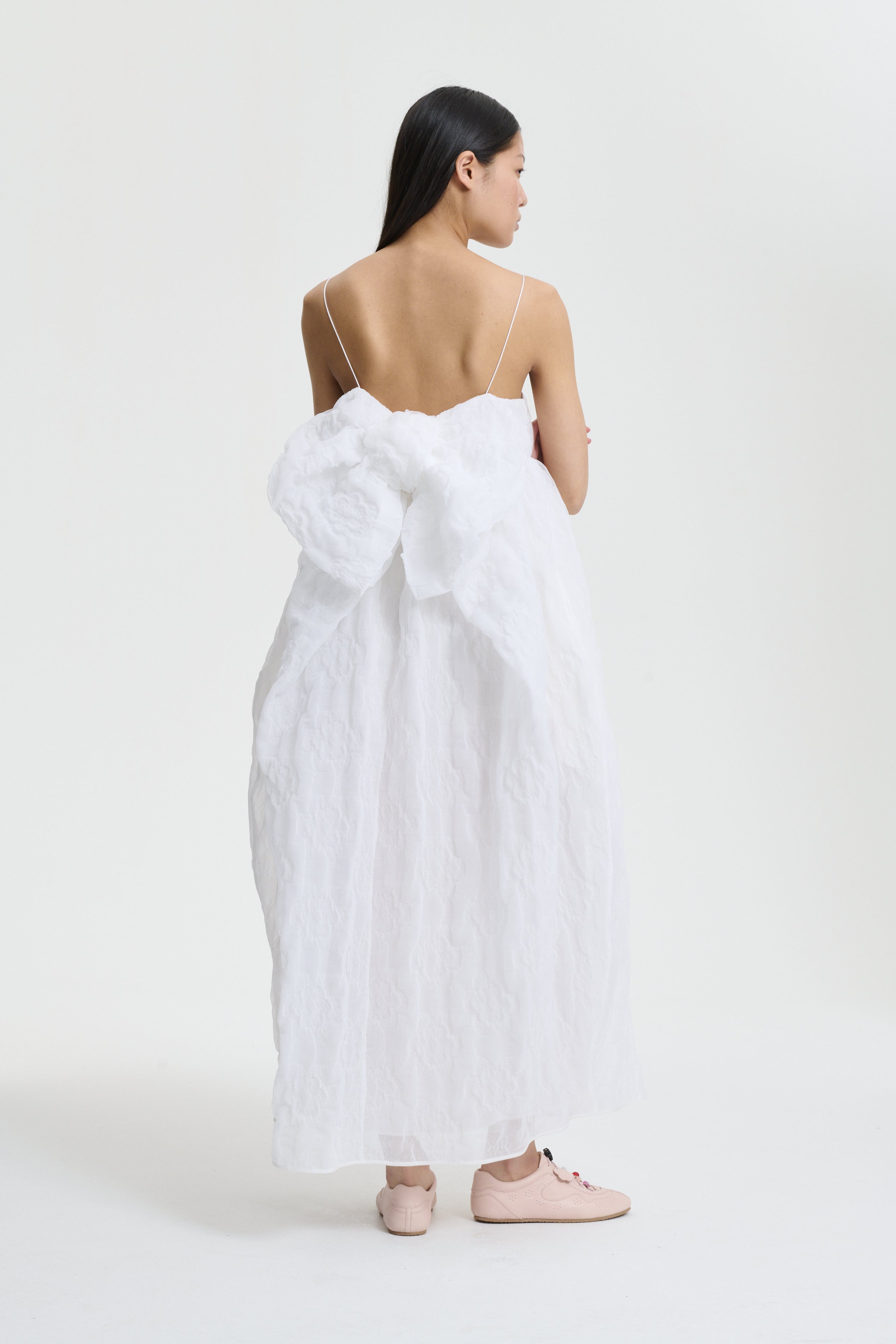 VILMA | DRESS AVENS MATELASSÉ WHITE