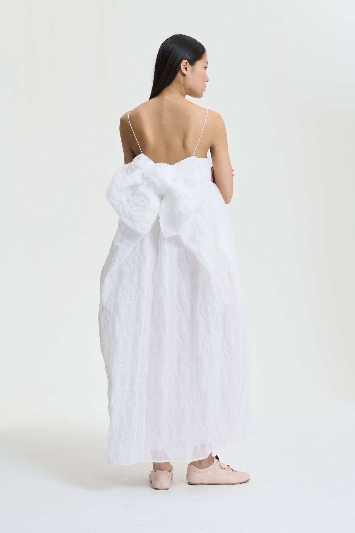 VILMA | DRESS AVENS MATELASSÉ WHITE