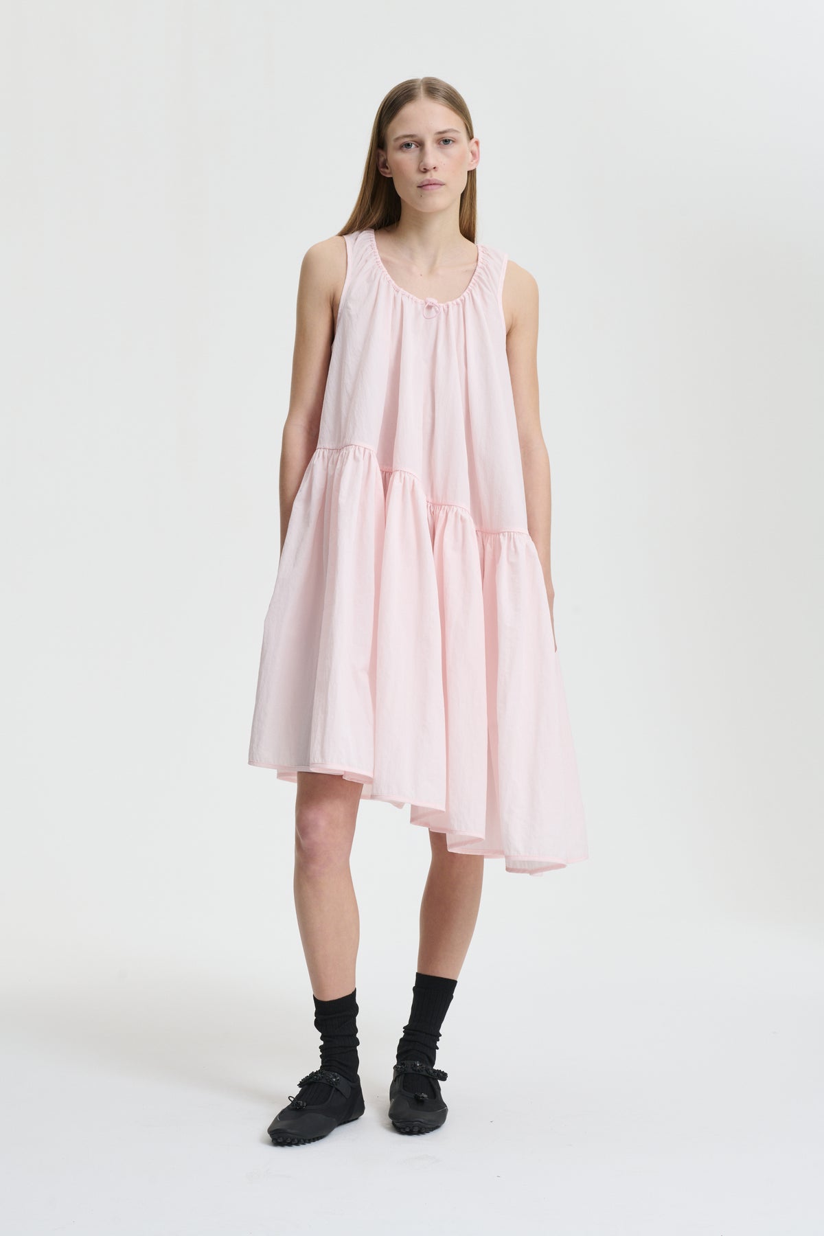 AZELIA | DRESS RECYCLED TAFFETA BLUSH PINK