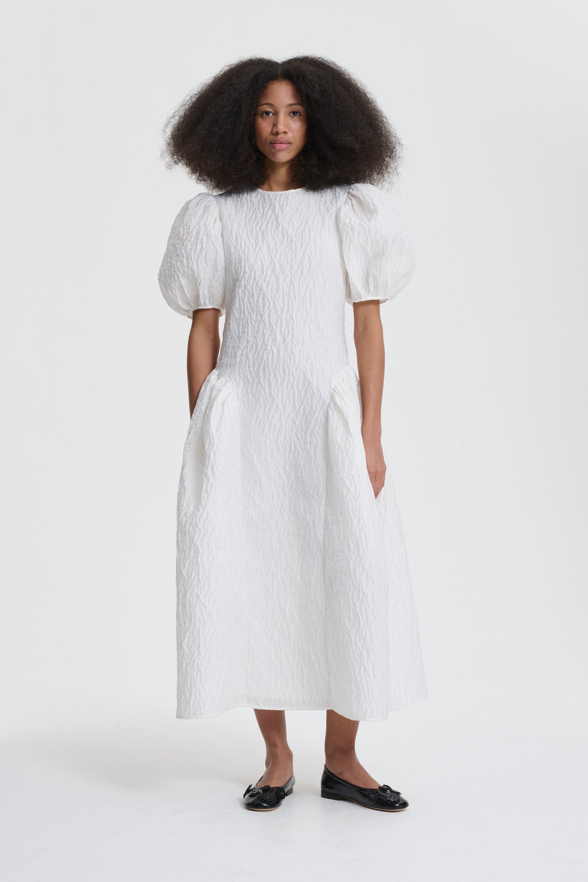 BALI | DRESS LOBELIA MATELASSÉ WHITE