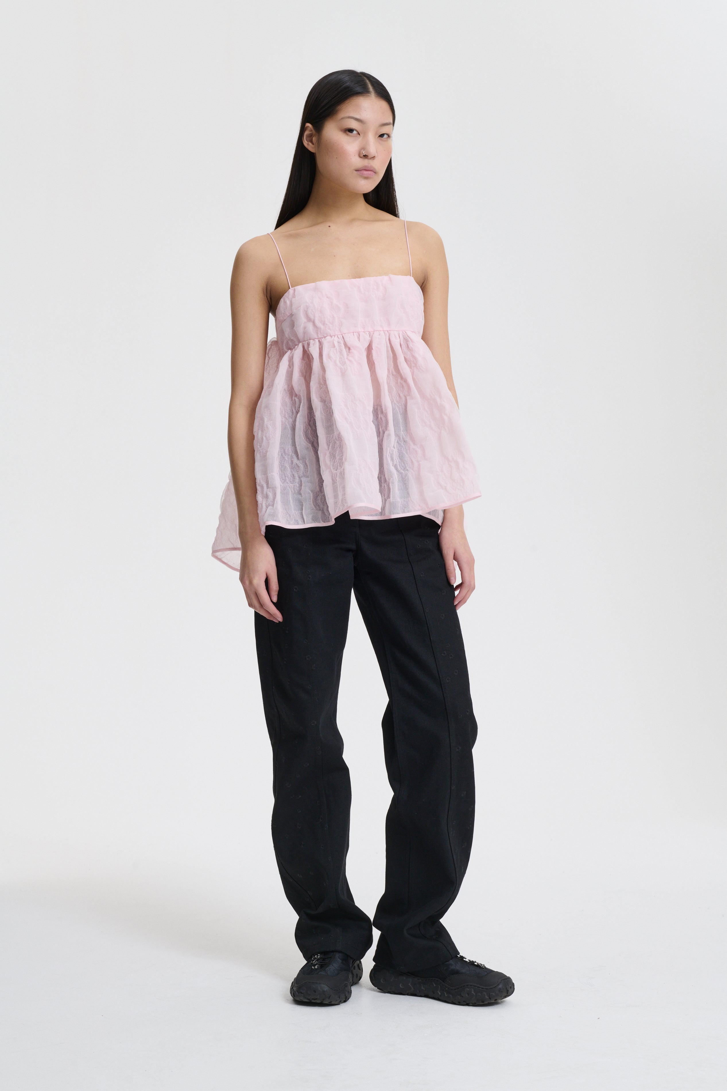 VERONICA | TOP AVENS MATELASSÉ PINK
