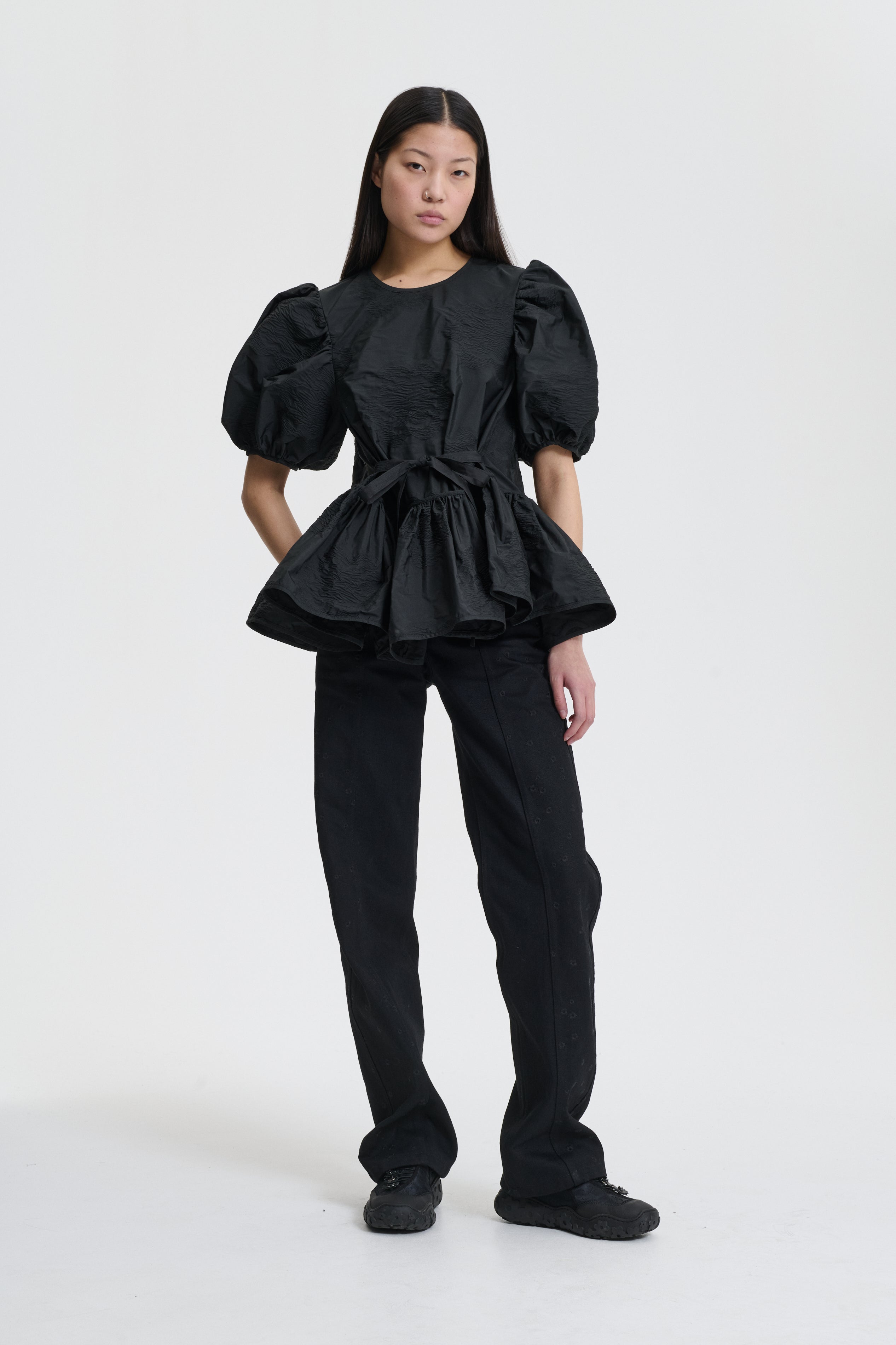 BALE | TOP BORUS JACQUARD BLACK