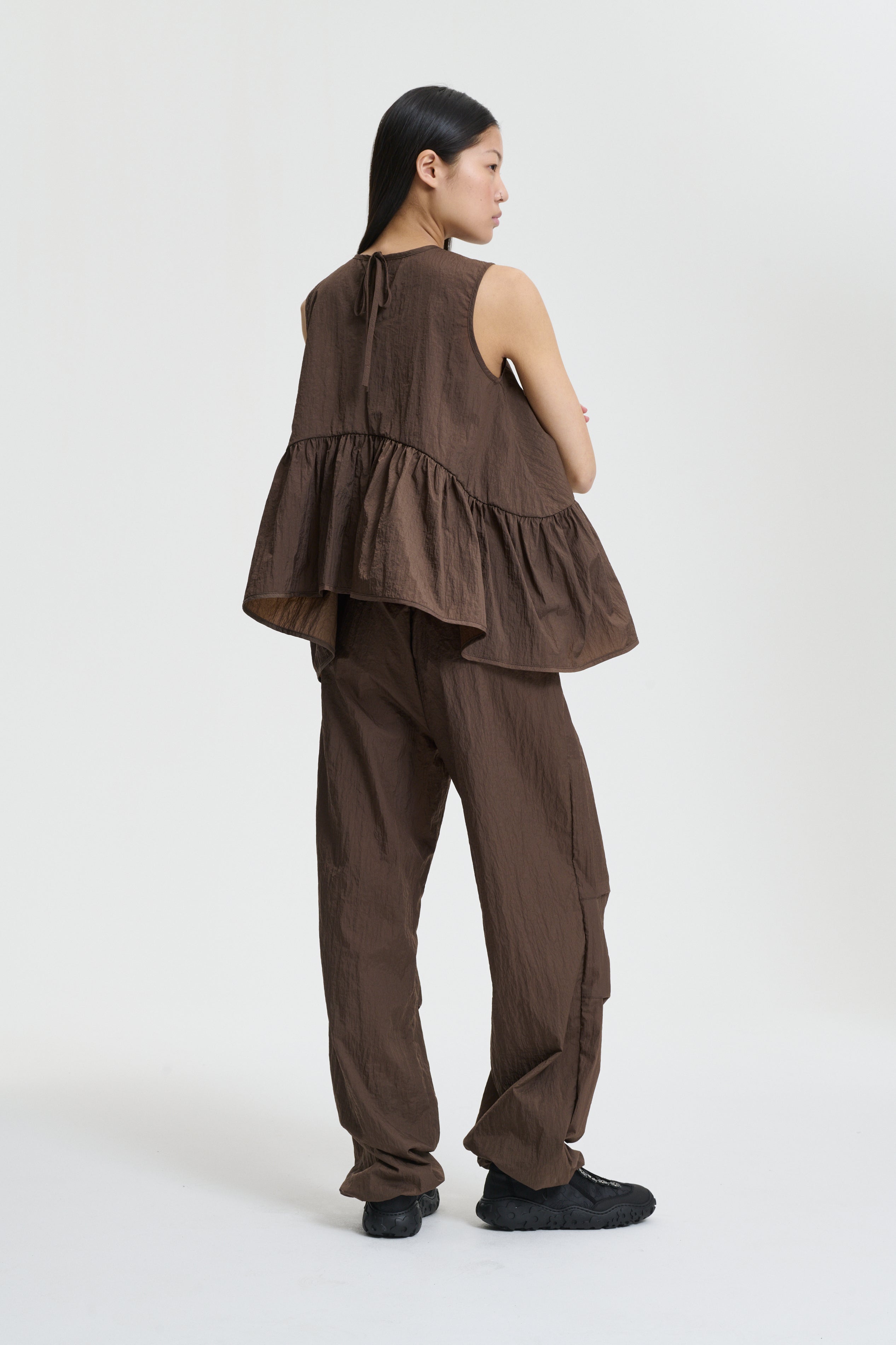 ASTA | TOP RECYCLED TAFFETA SOIL BROWN