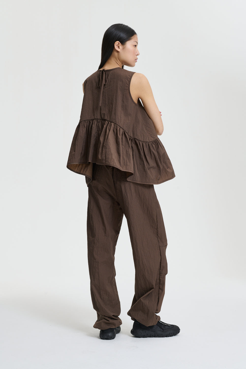 ASTA | TOP RECYCLED TAFFETA SOIL BROWN