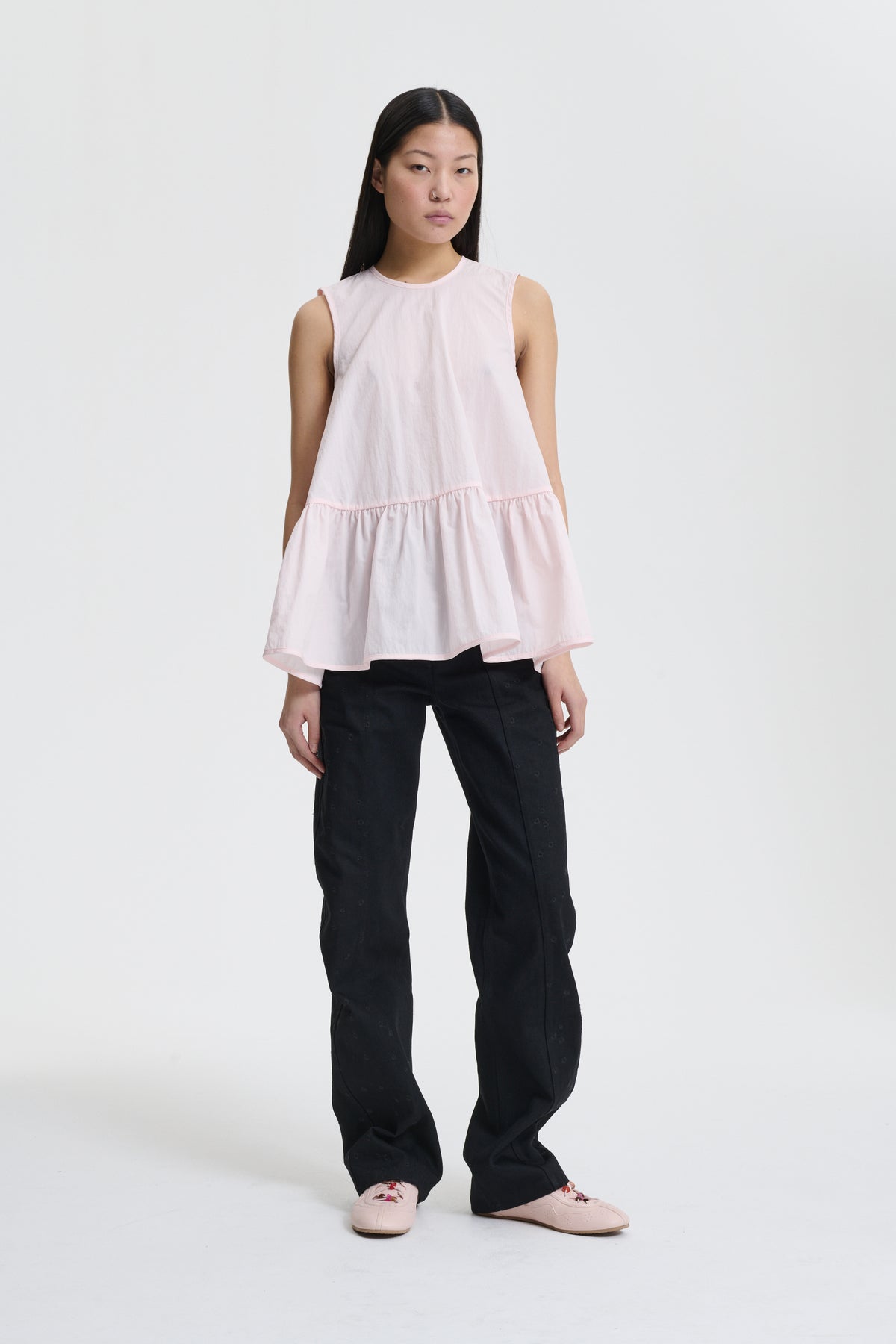 ASTA | TOP RECYCLED TAFFETA BLUSH PINK