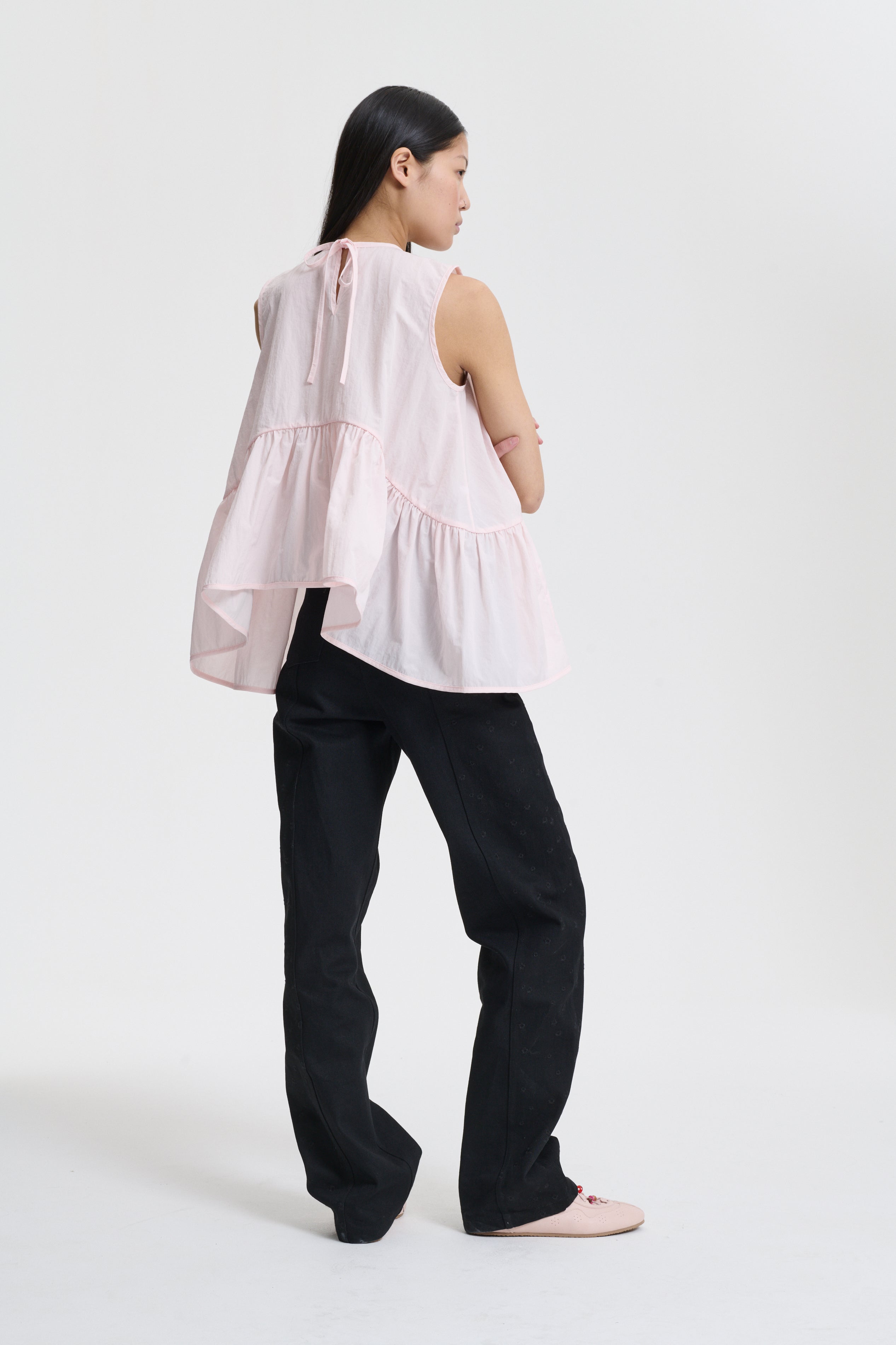 ASTA | TOP RECYCLED TAFFETA BLUSH PINK
