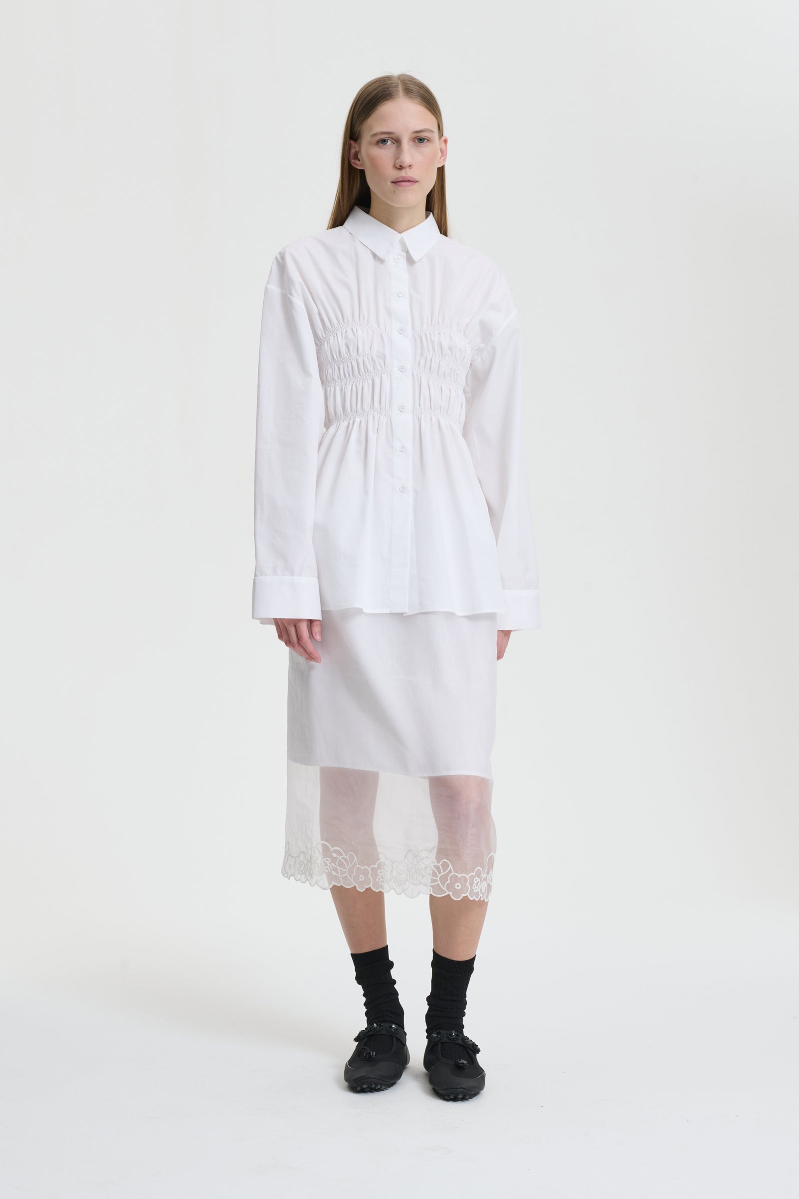 BRAXTON | SHIRT COTTON WHITE