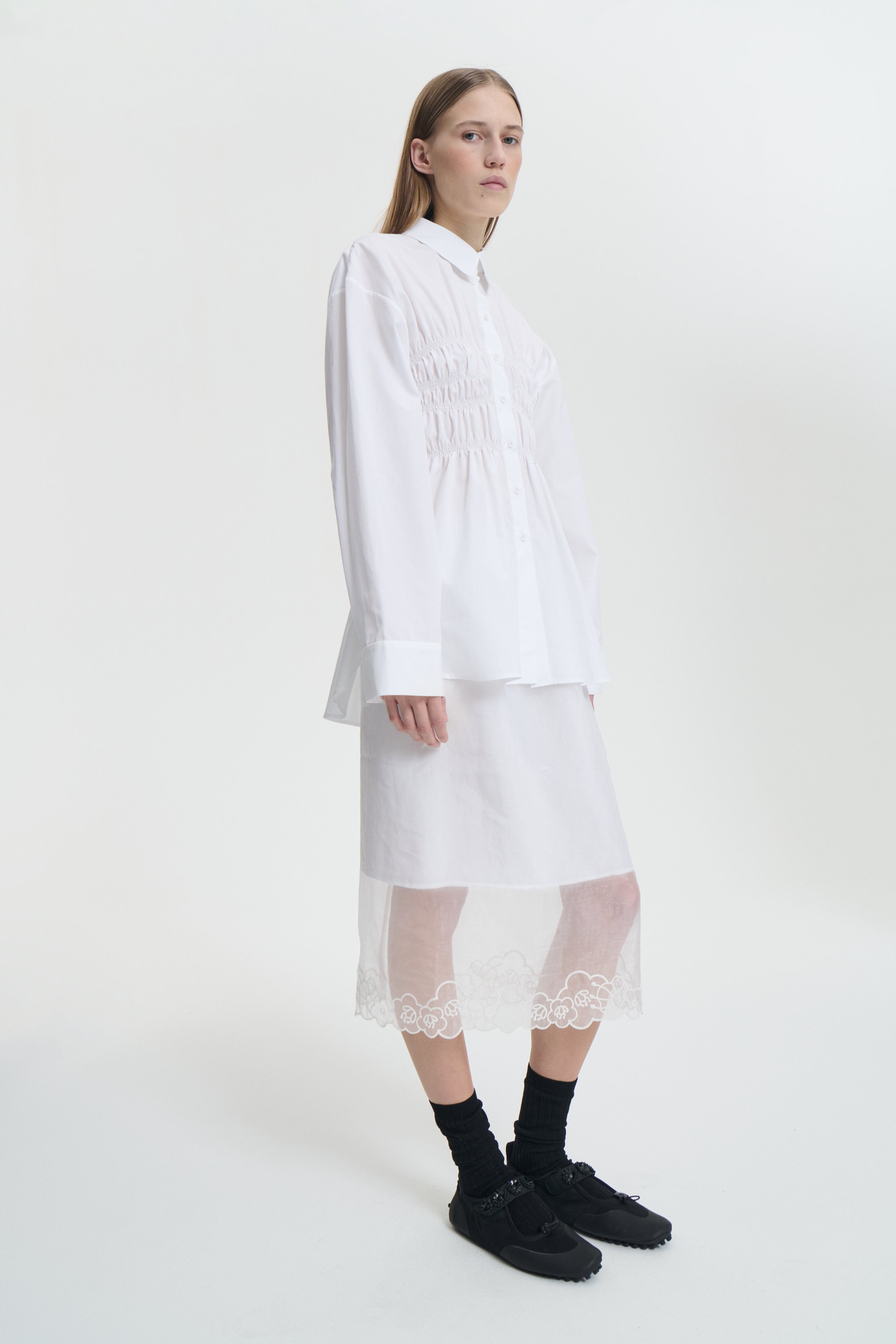 BRAXTON | SHIRT COTTON WHITE