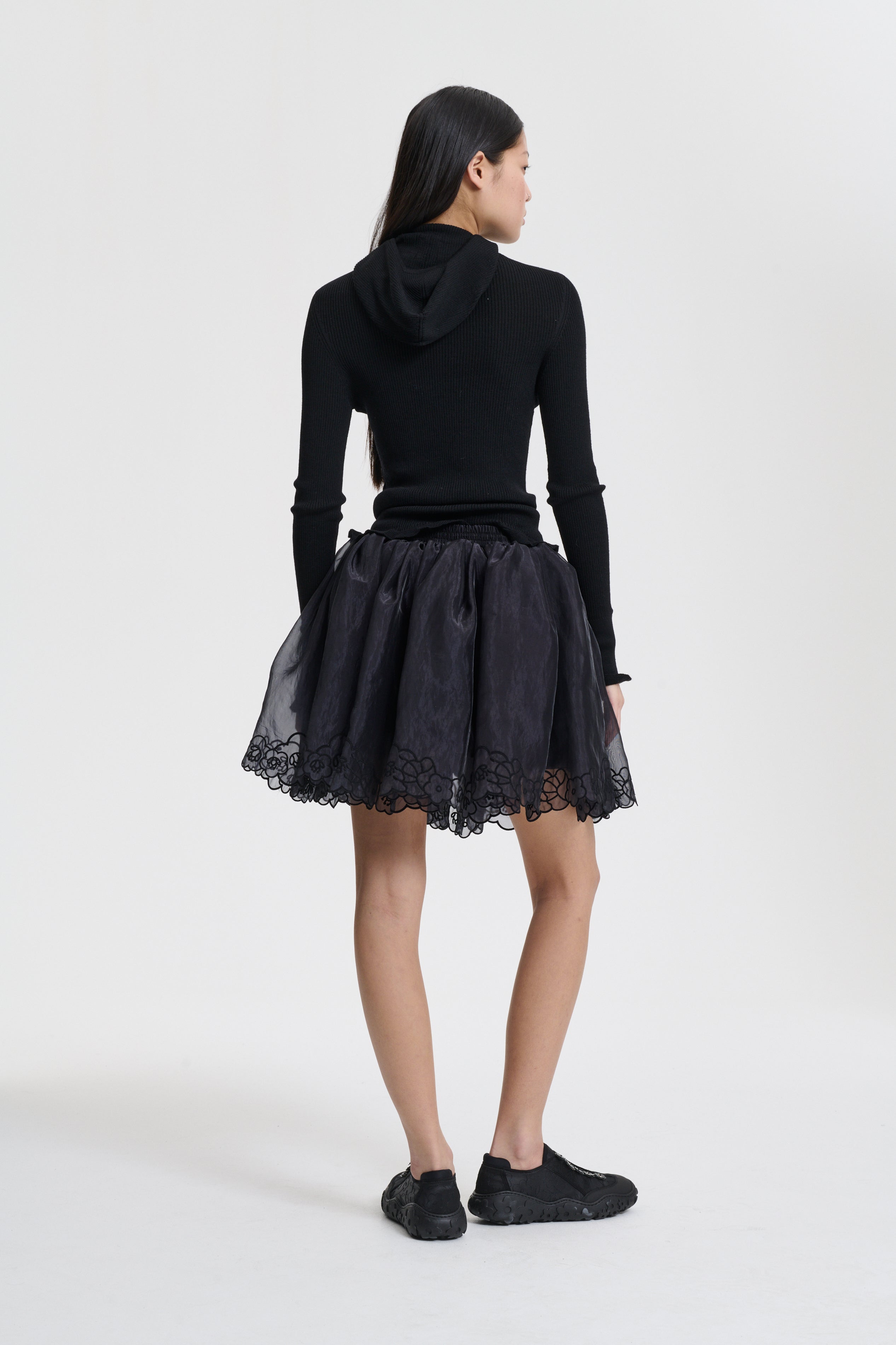 BIBIANA | SKIRT LIQUID MYRTIA BLACK