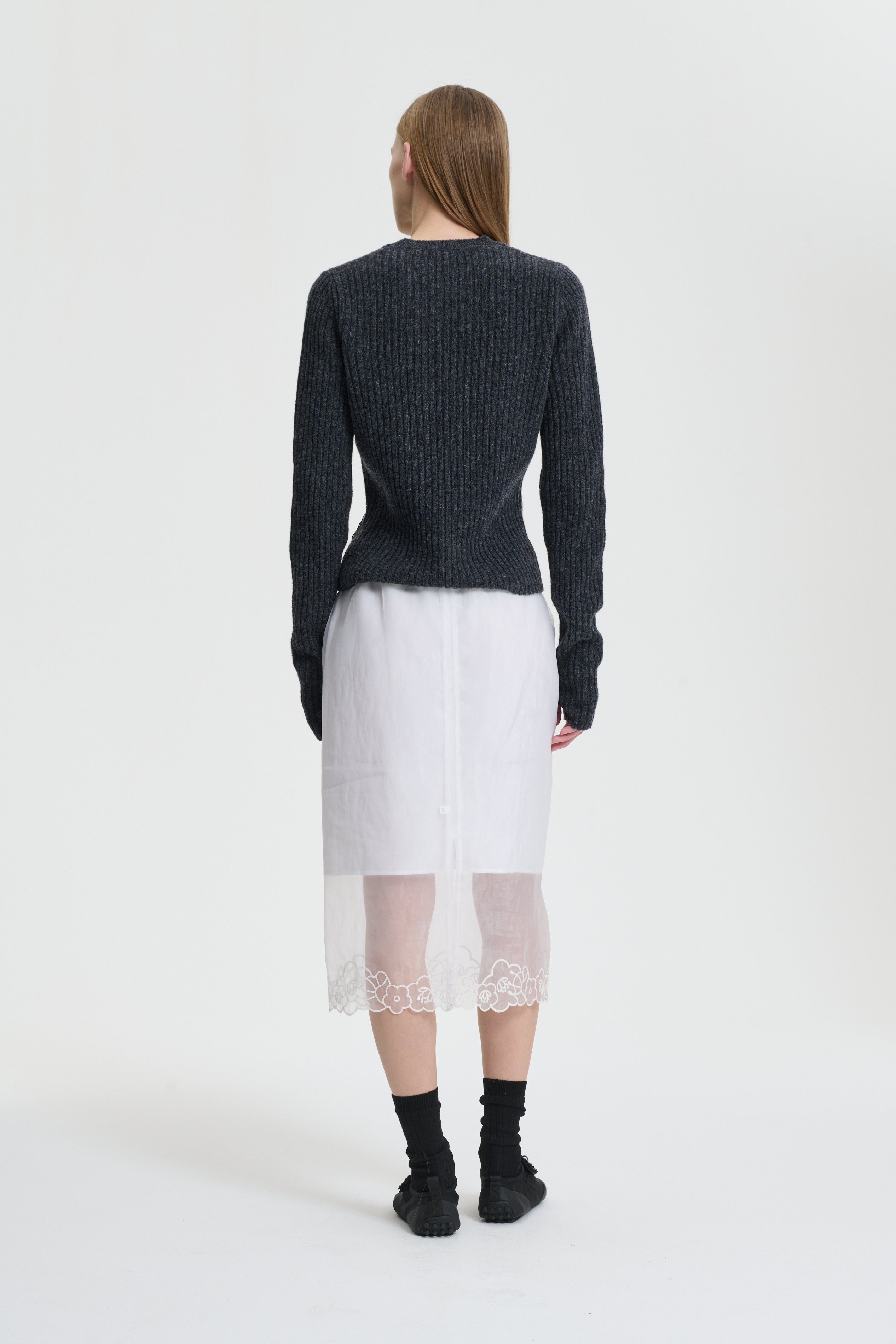 BRIA | SKIRT LIQUID MYRTIA WHITE