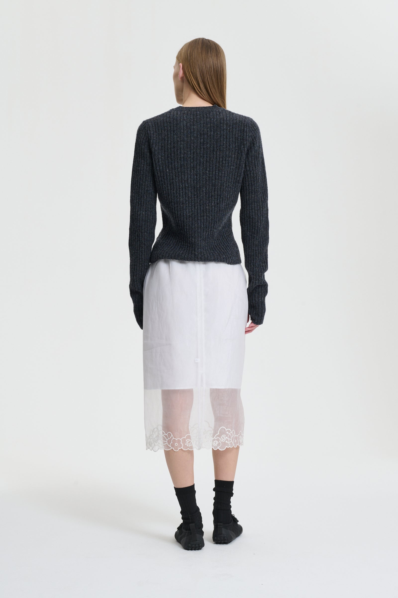 BRIA | SKIRT LIQUID MYRTIA WHITE