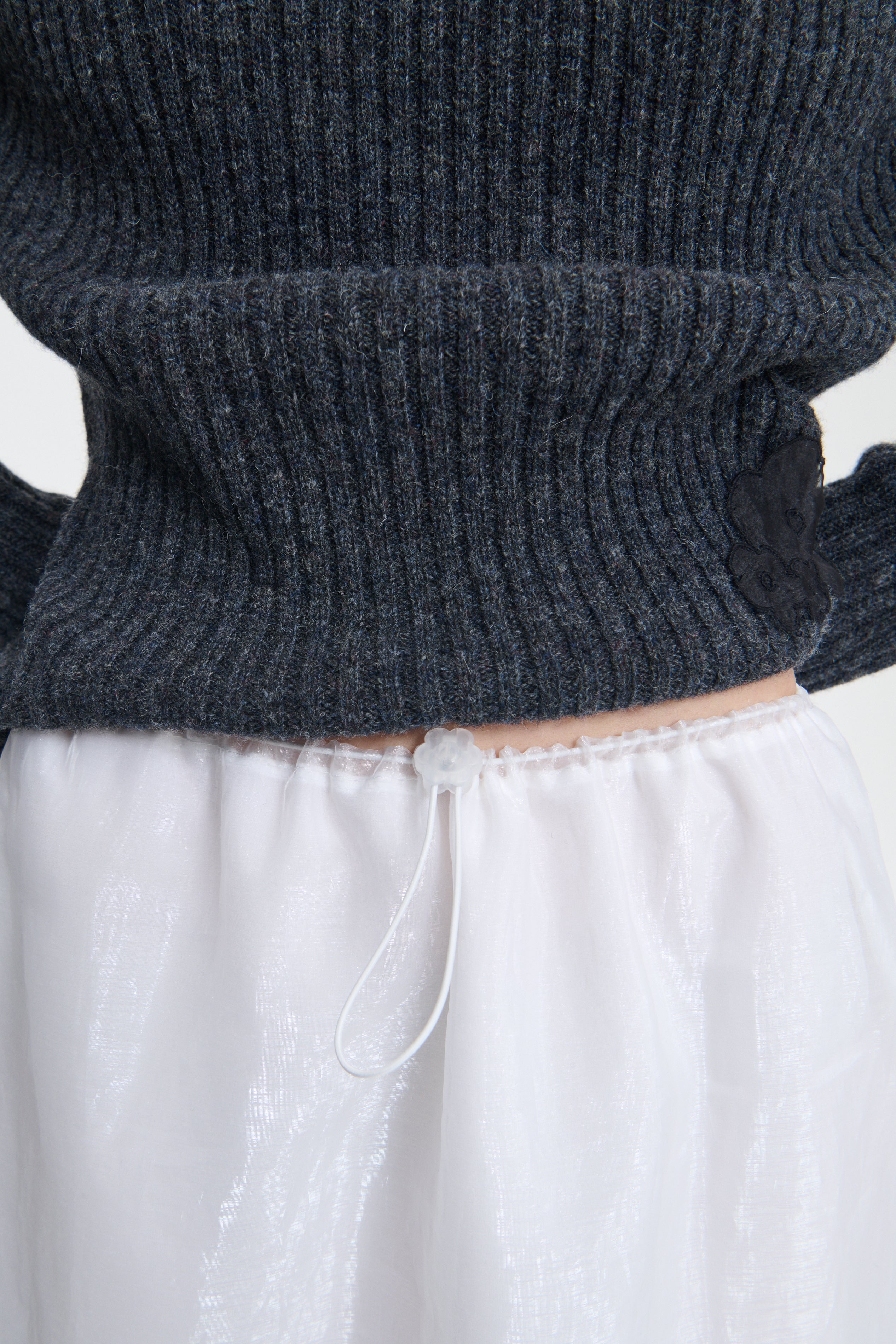 BRIA | SKIRT LIQUID MYRTIA WHITE