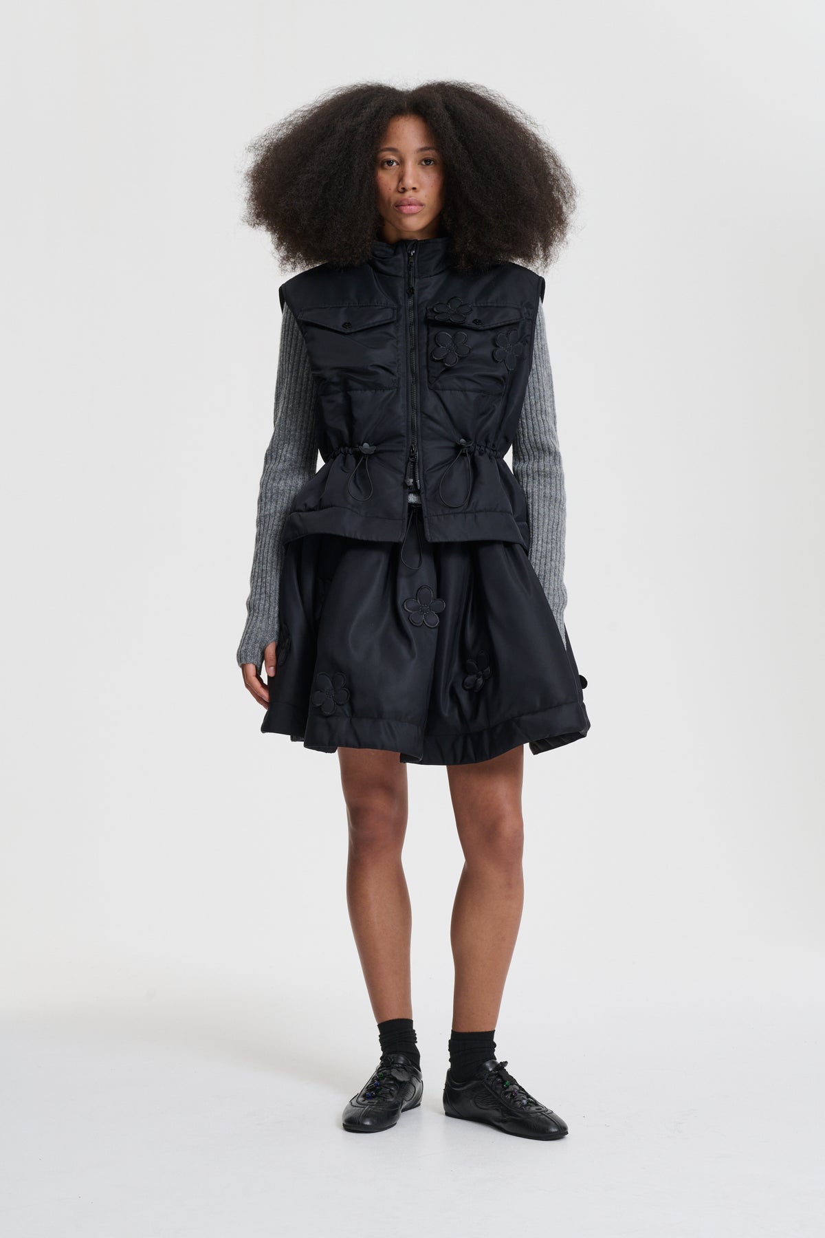 BRUNELLA | SKIRT NYLON BLACK