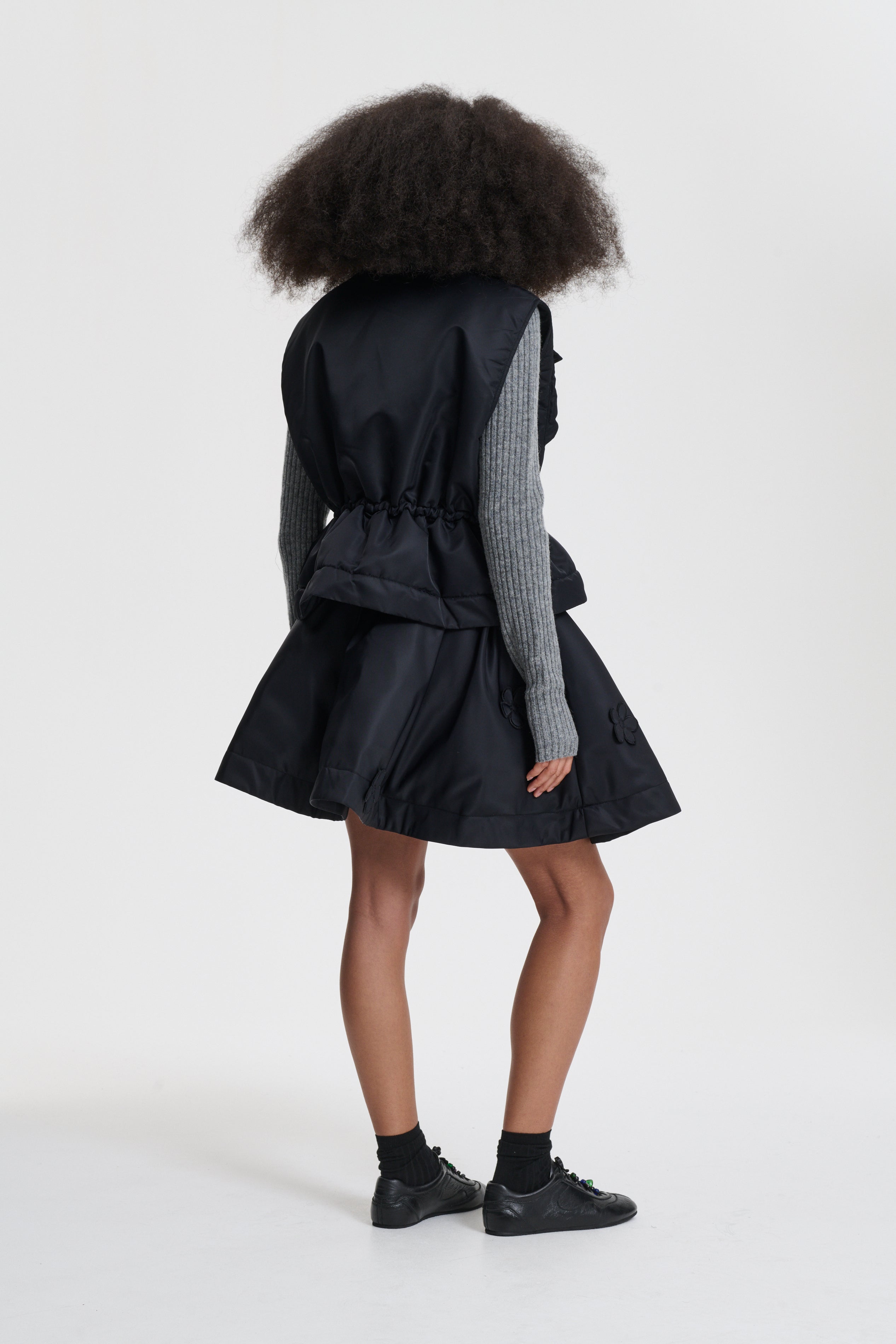 BRUNELLA | SKIRT NYLON BLACK