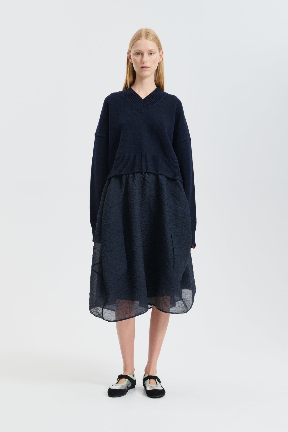 CBFENNE | JUMPER WINTER LAMBSWOOL NAVY