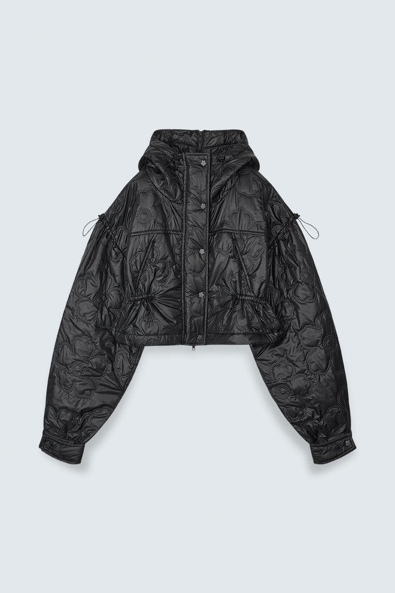 CBFLAVO | JACKET FLORAL EMBOSSMENT BLACK