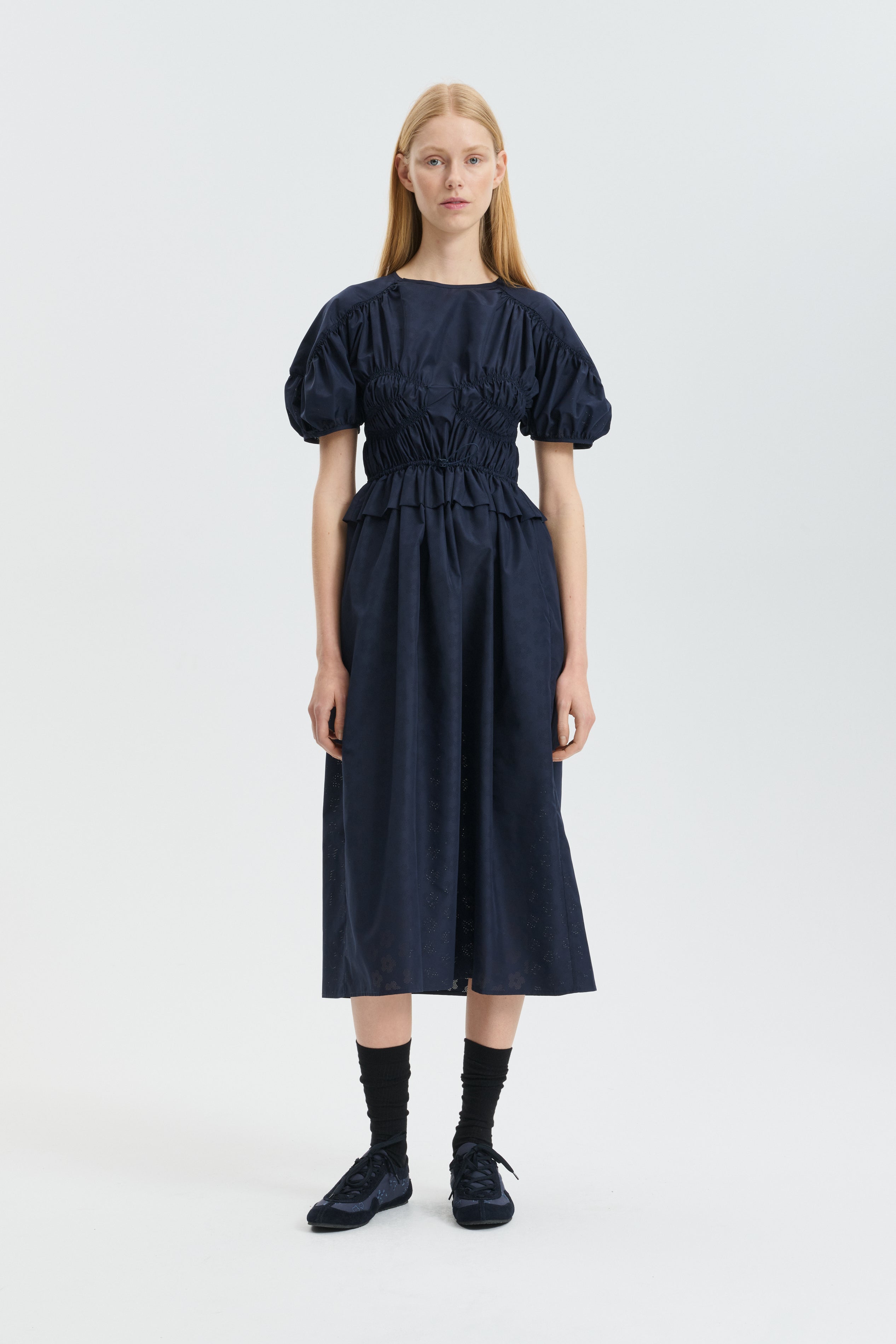 CBBETSY | DRESS PERFORATE WINDFLOWER NAVY