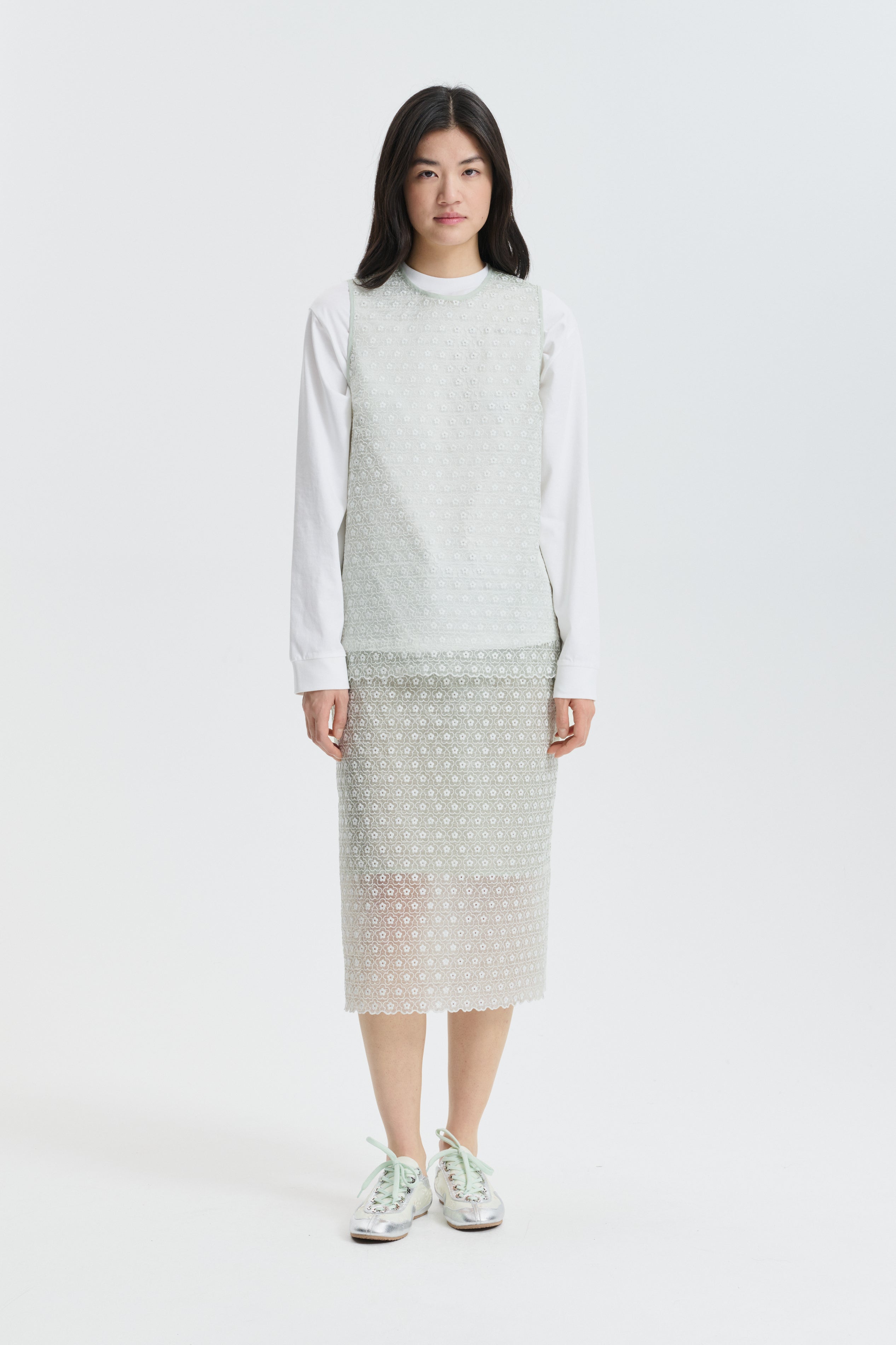 CBCERISE | TOP MEADOW EMBROIDERY MINT