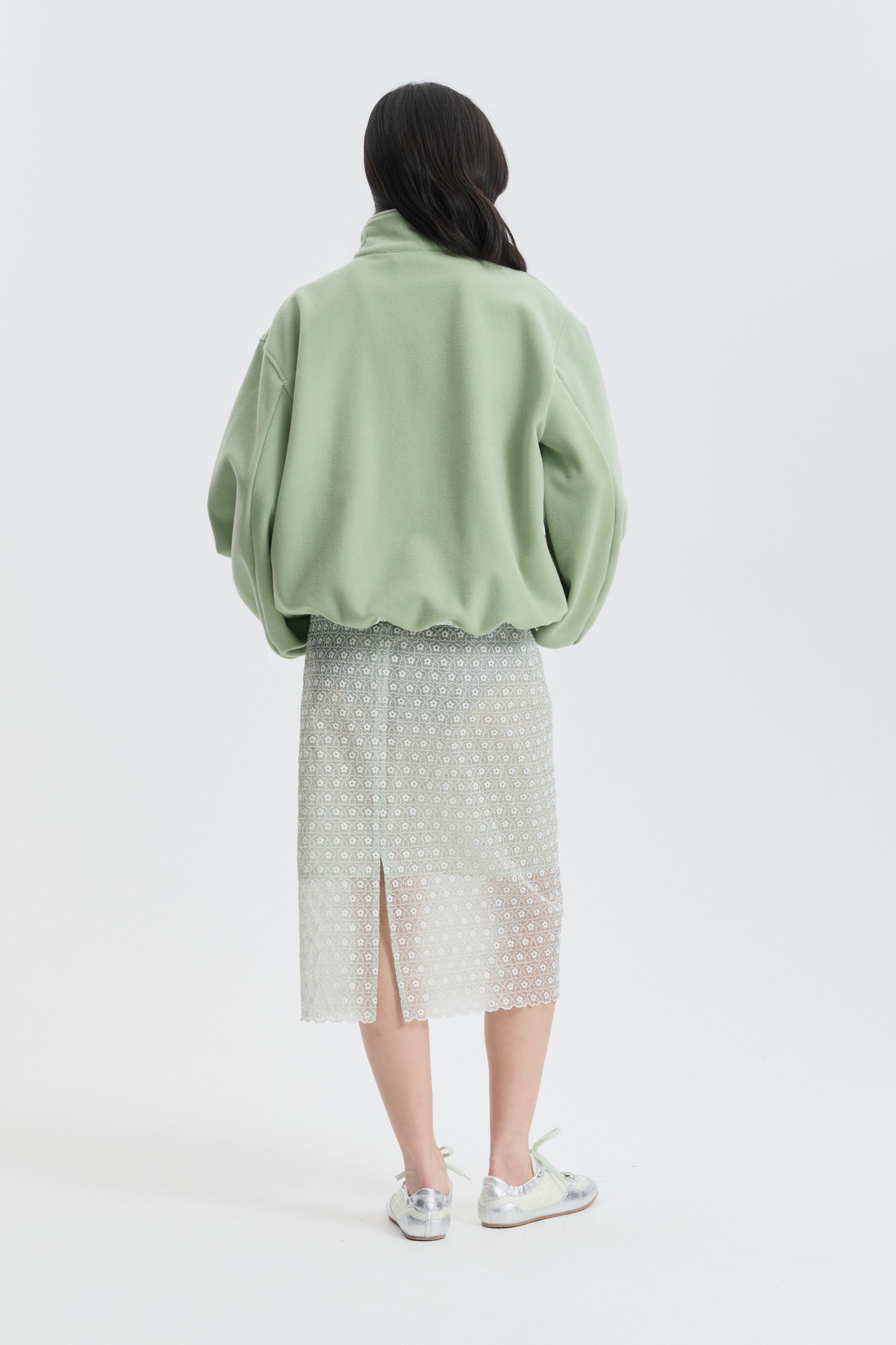 CBBRIA | SKIRT MEADOW EMBROIDERY MINT